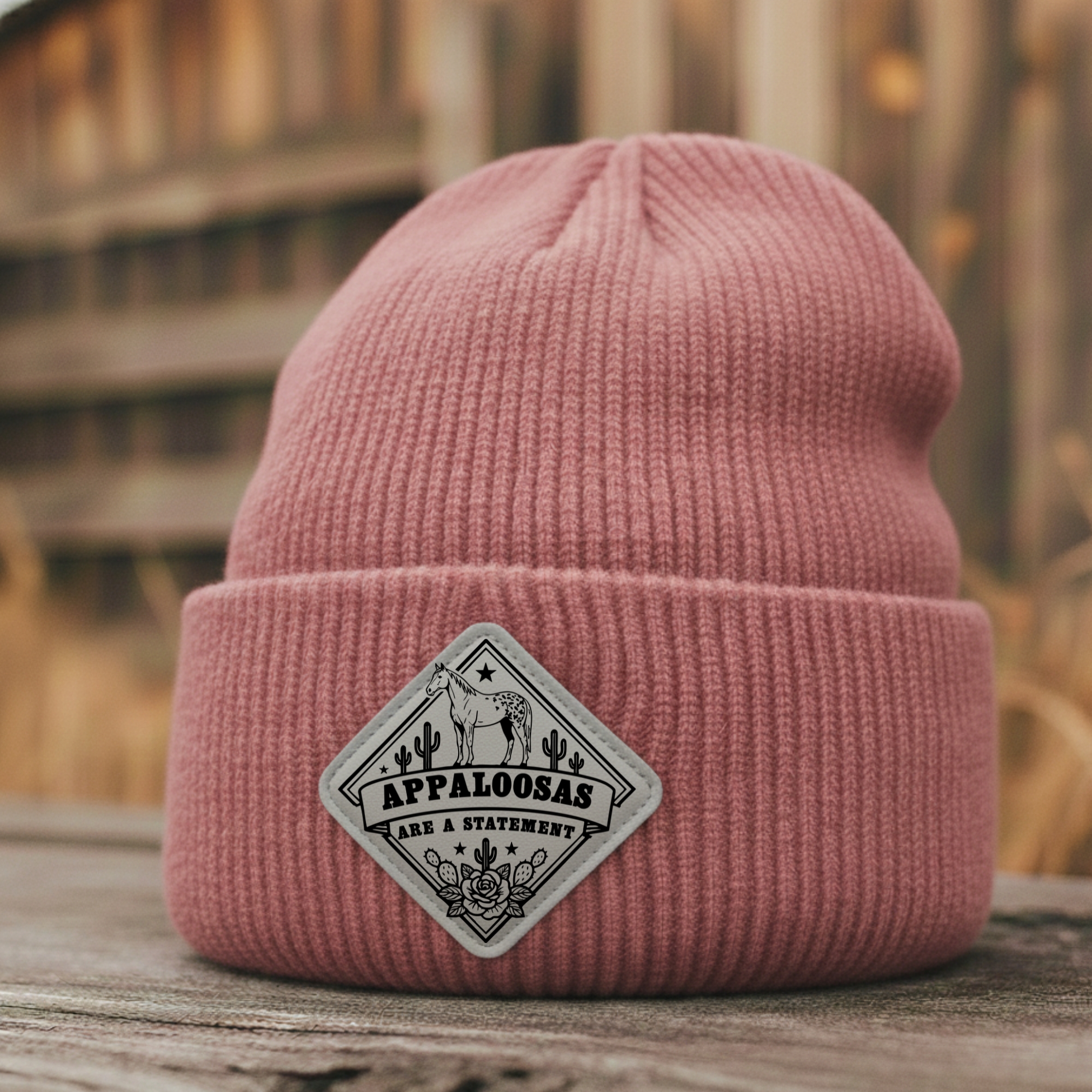 Beanie "Appaloosas are a Statement" - Diamond Patch