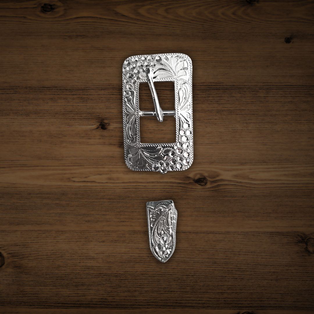 Trensenschnalle Eckig Strass