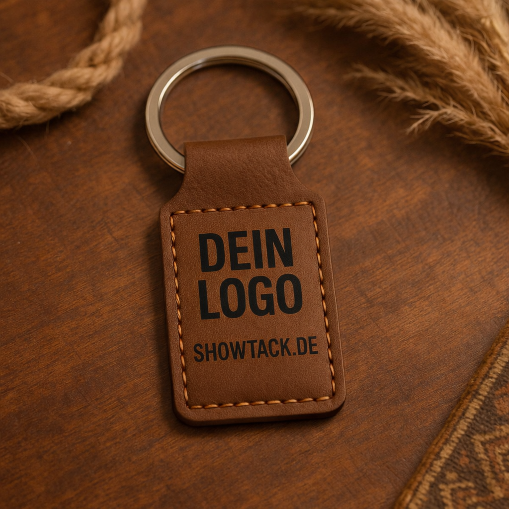 Leder-Schlüsselanhänger mit deinem Logo