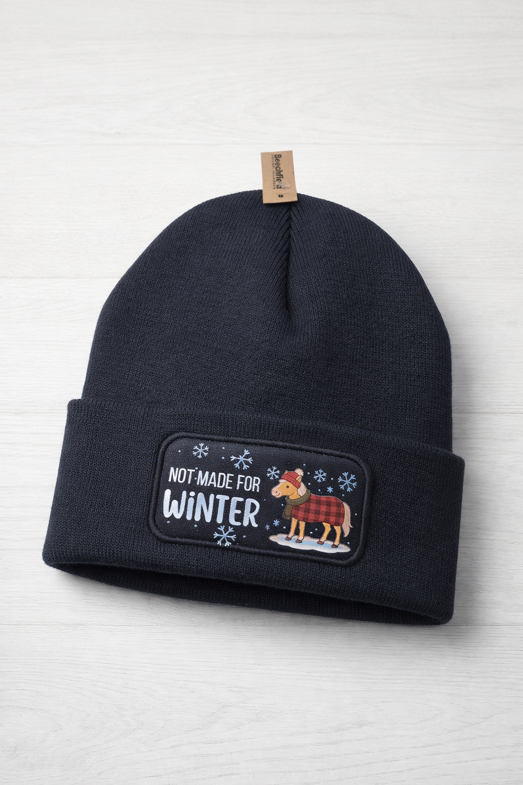 EINZELSTÜCK Western Beanie Cartoon Not Made for Winter Palomino Kopie