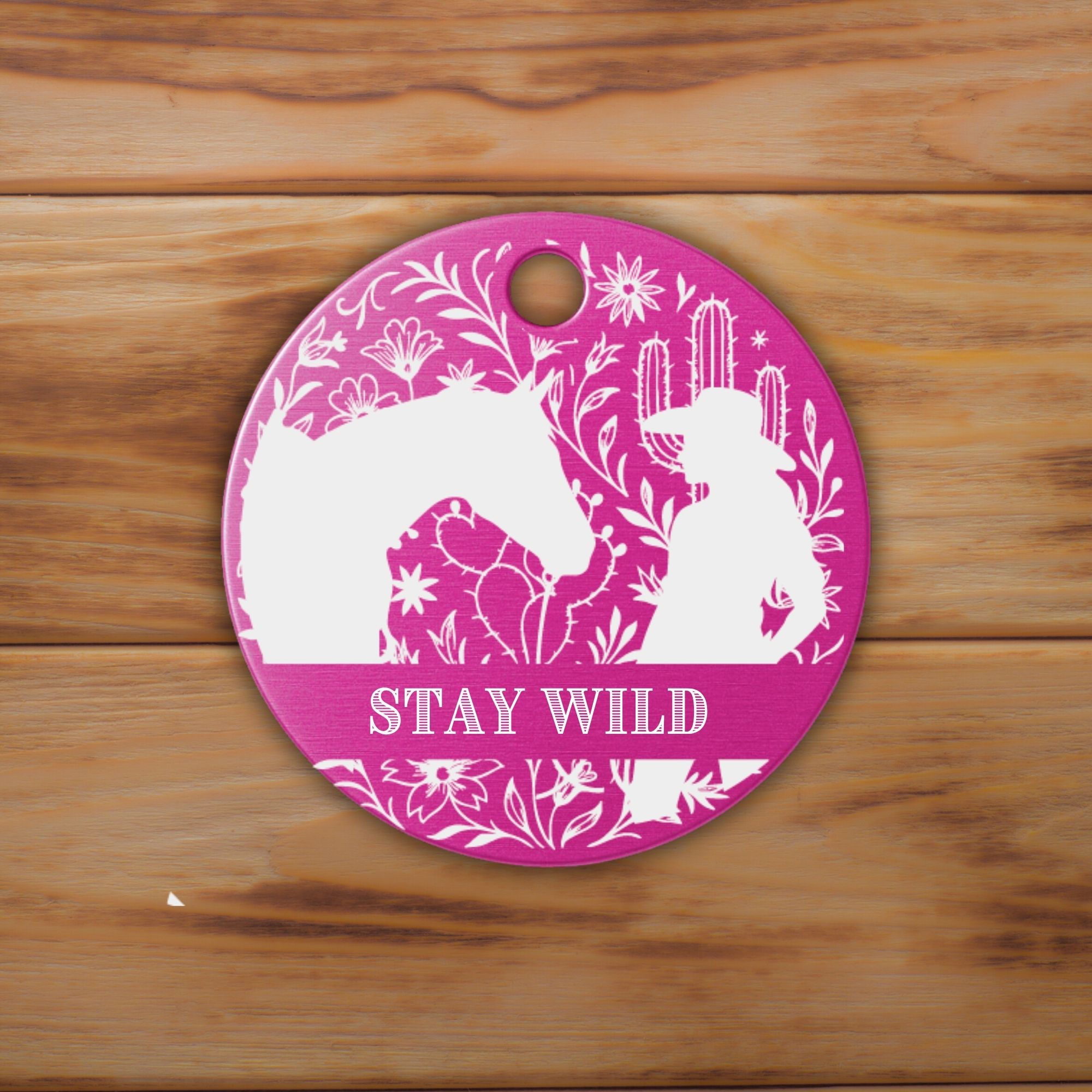 Schlüsselanhänger Western Personalisiert Logo Pferd