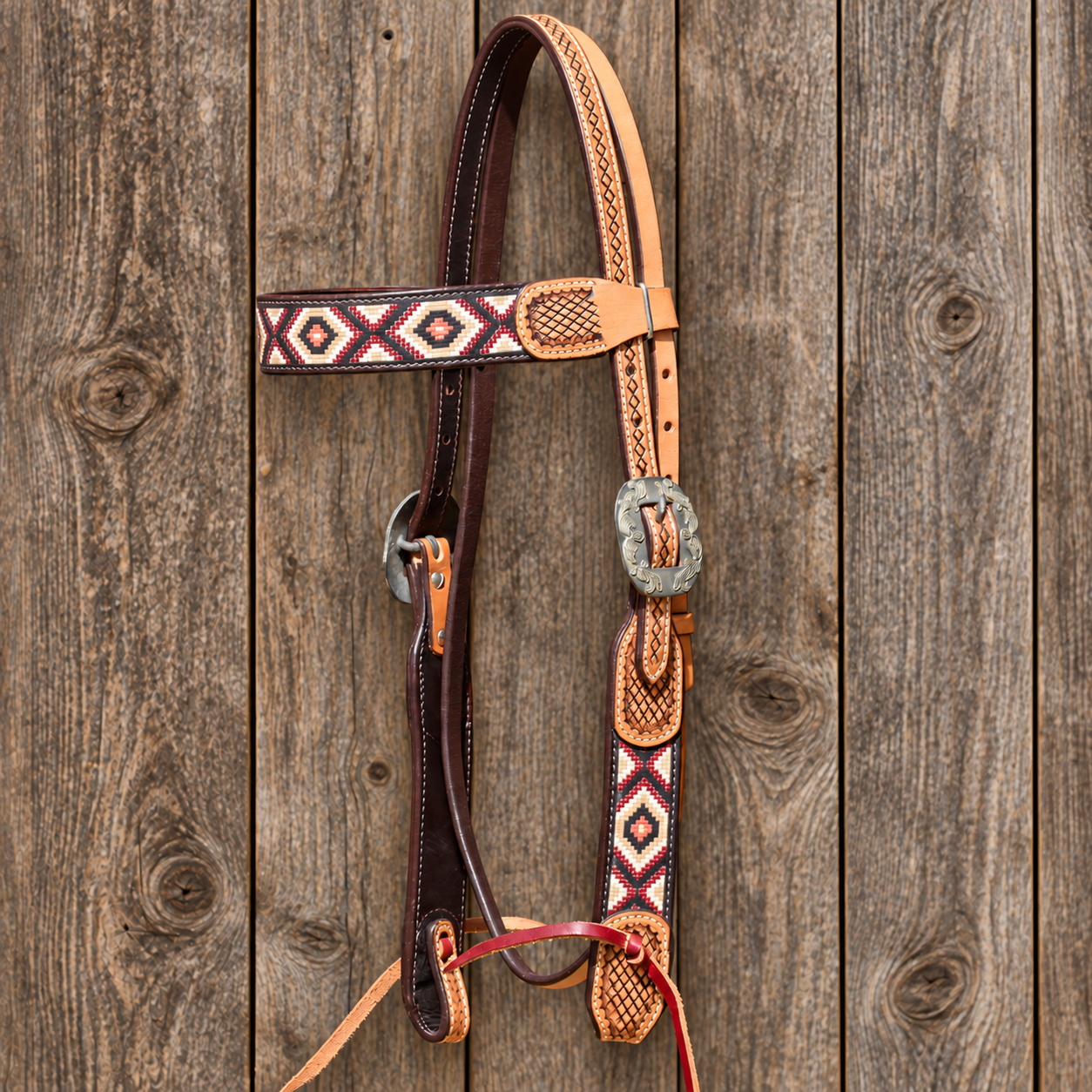 Westerntrense Aztec mit Stirnriemen