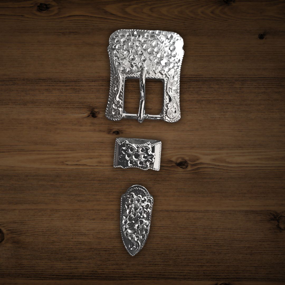 Trensenschnalle Silber Strass