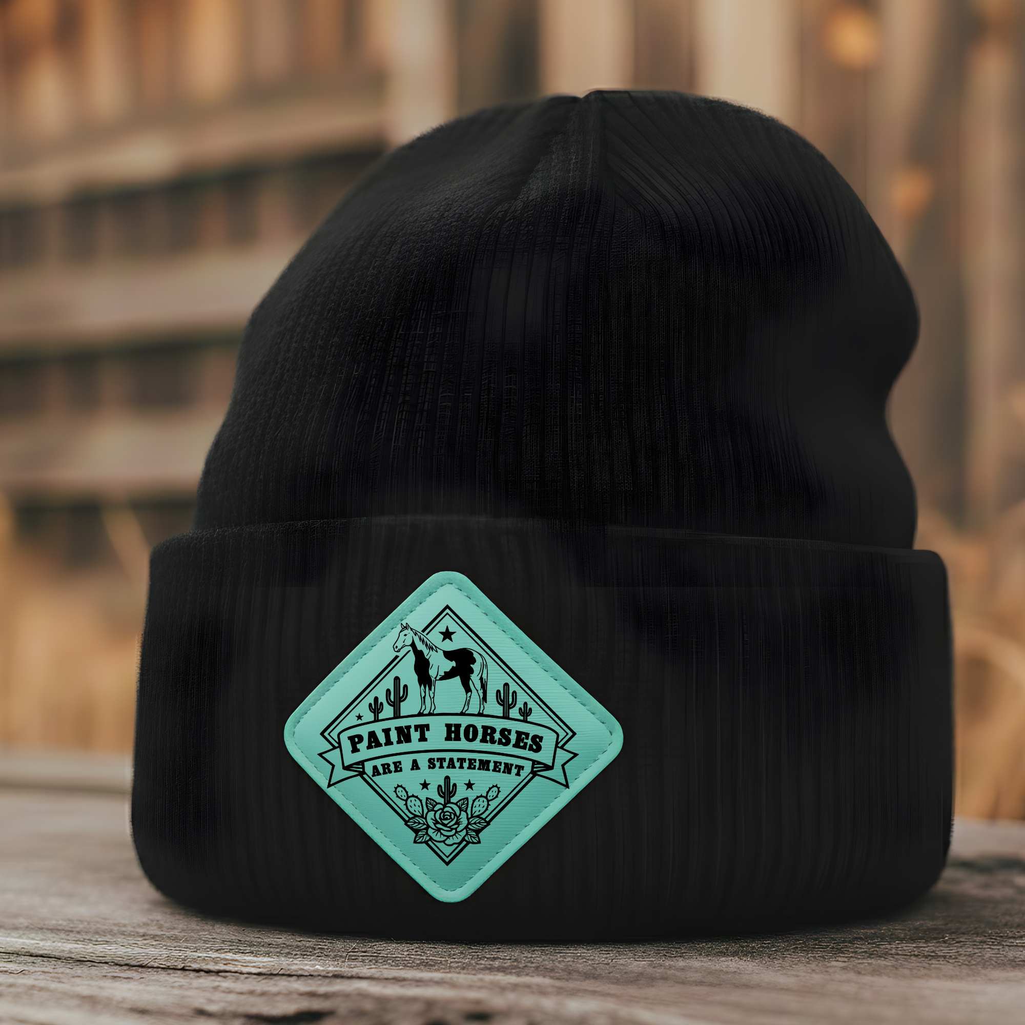 Showtack Beanie "Paint Horses are a Statement"