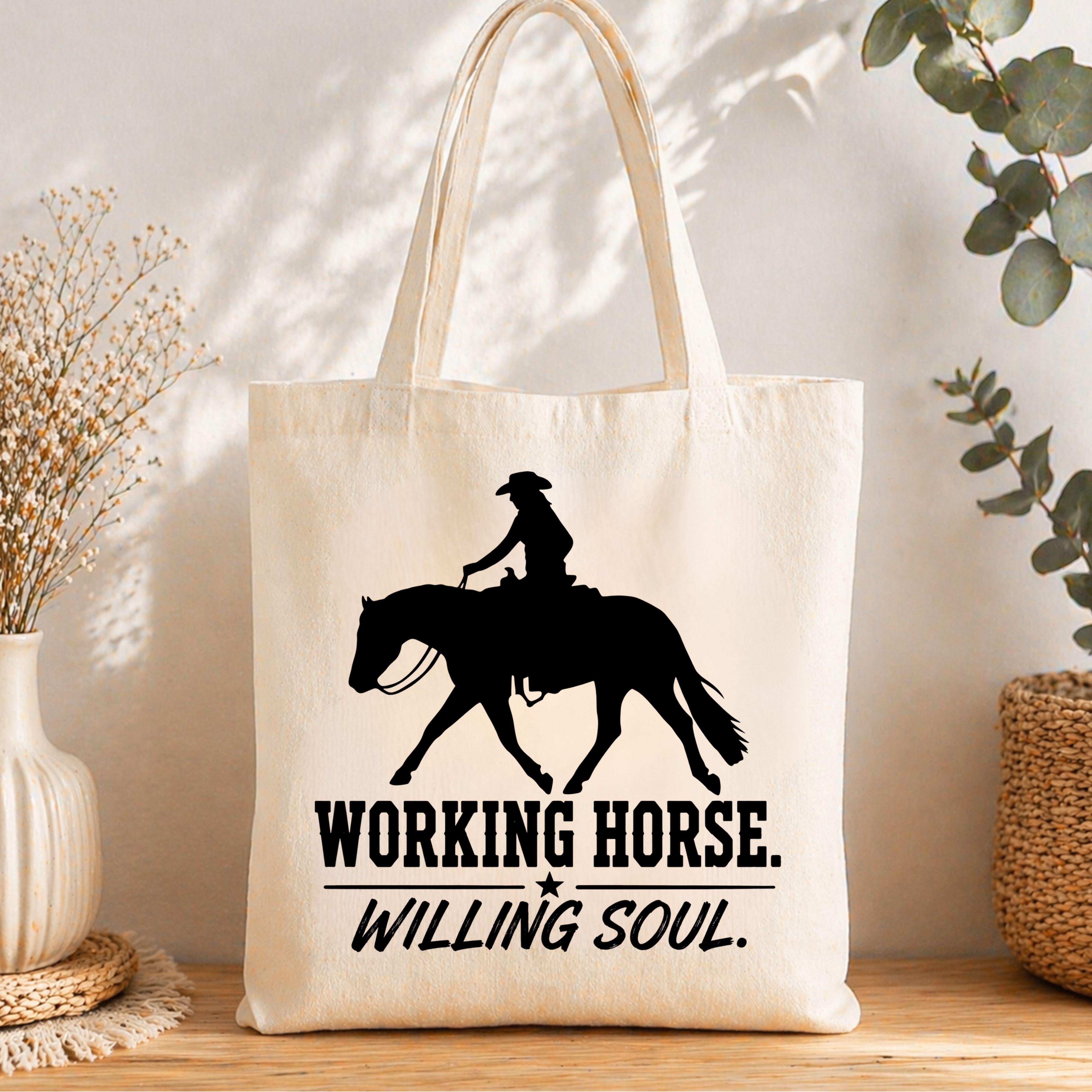 Bio-Baumwolltasche Ranch Riding