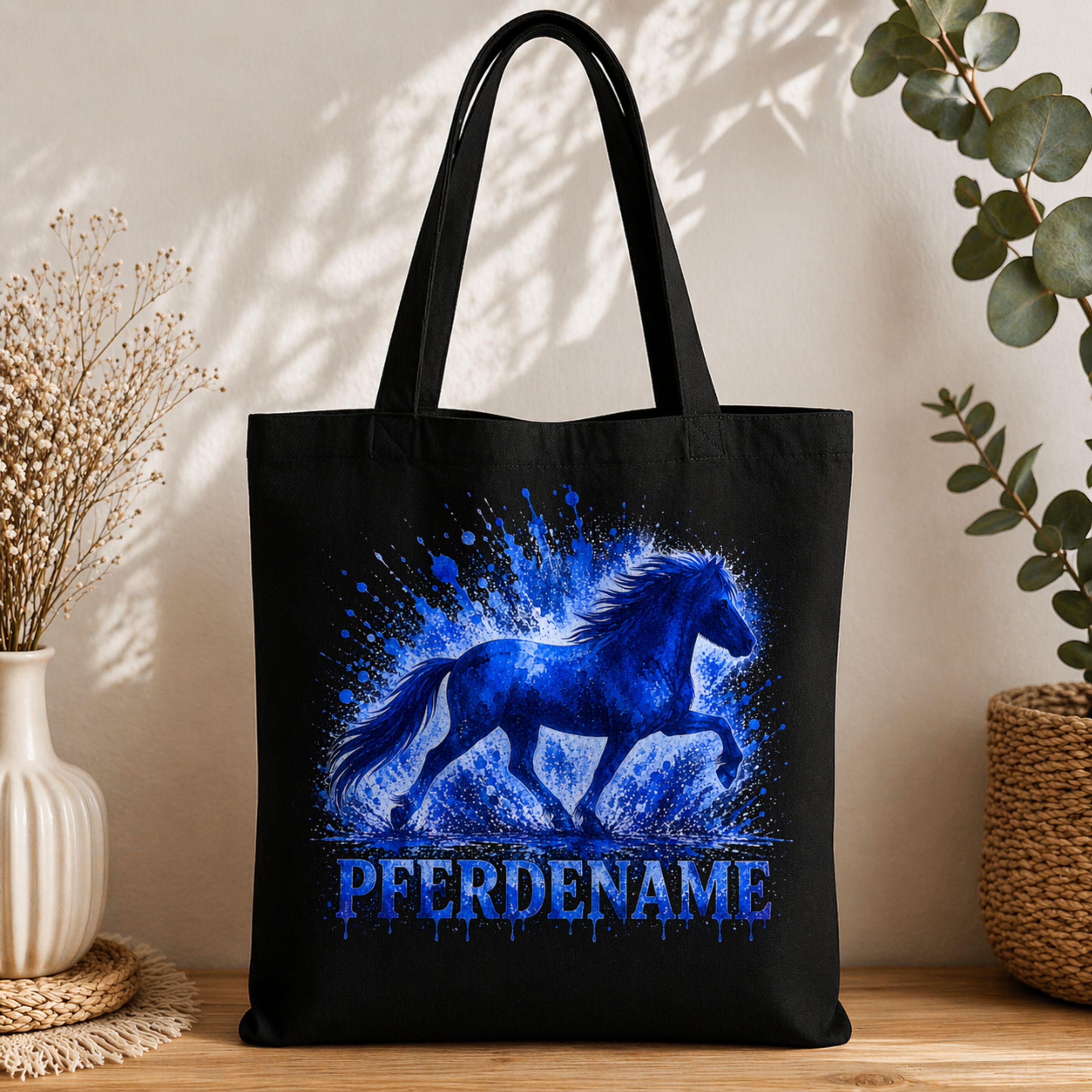 Bio-Baumwolltasche Islandpferd