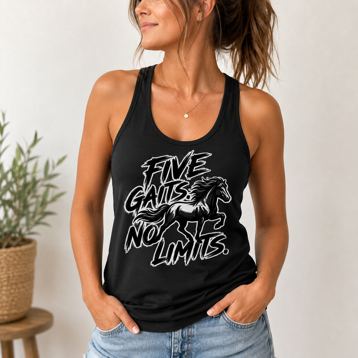 Bügelbild Islandpferd – Five Gaits No Limits