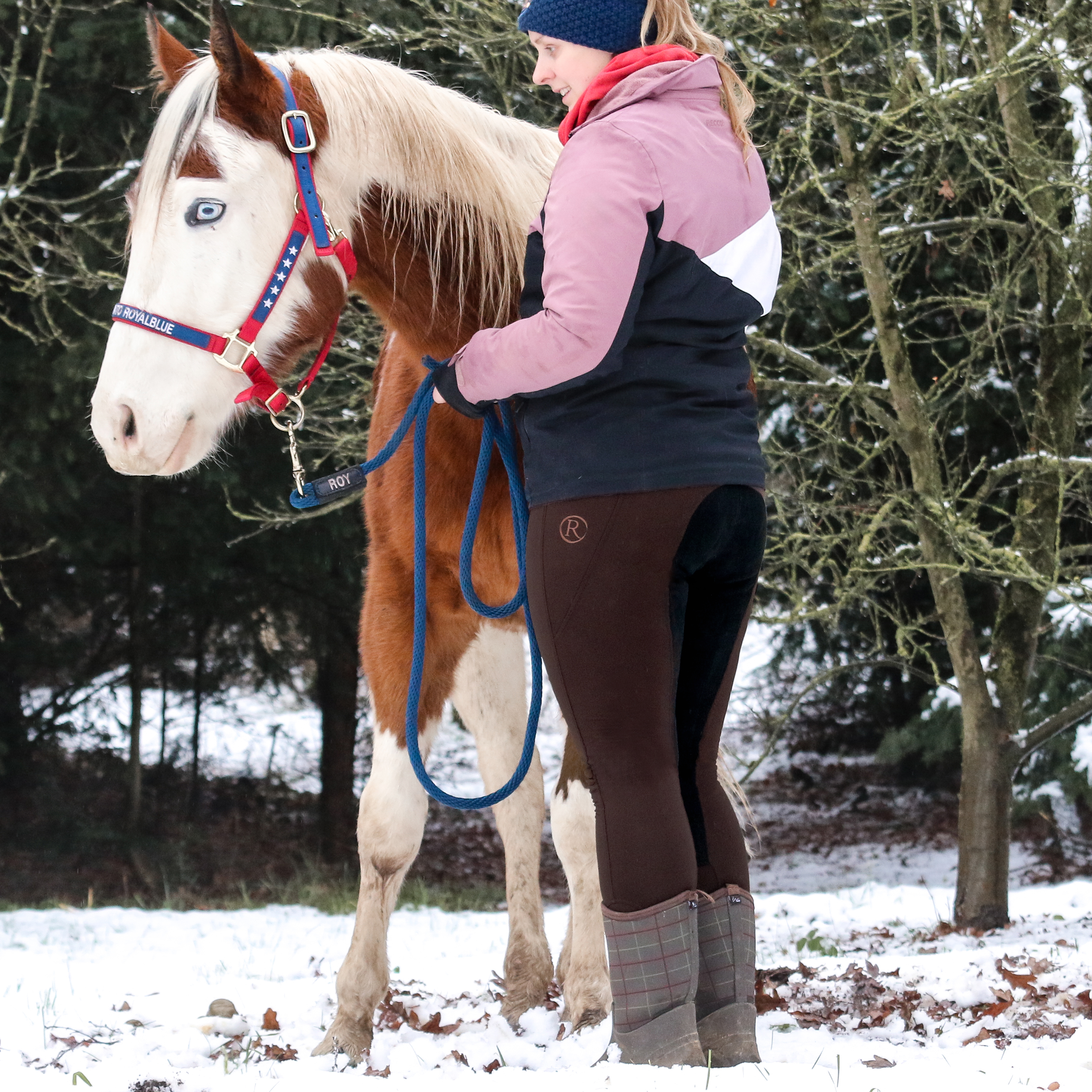Reitleggings Kunstleder Winter