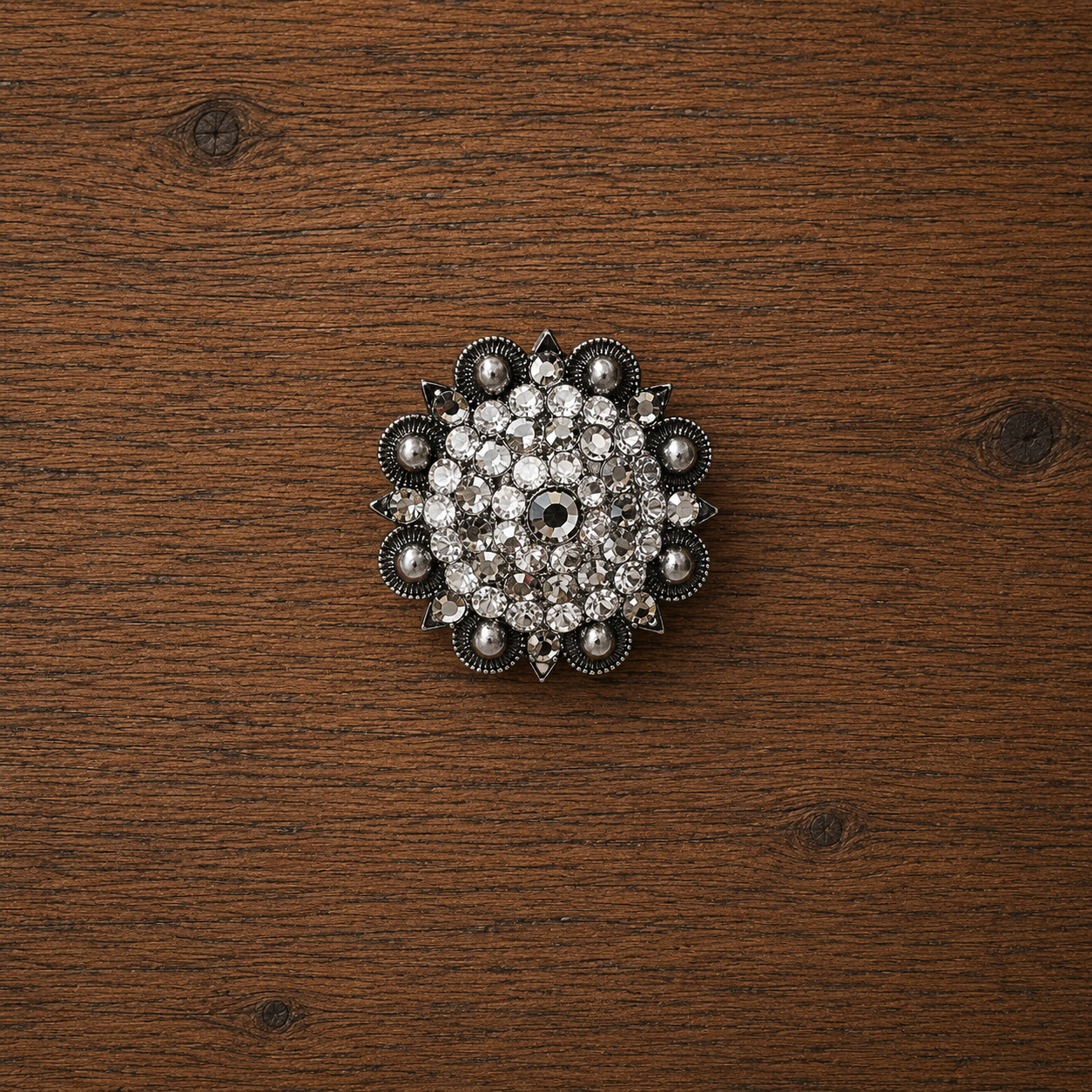 Schnallen & Conchoset Gunsilver Strass
