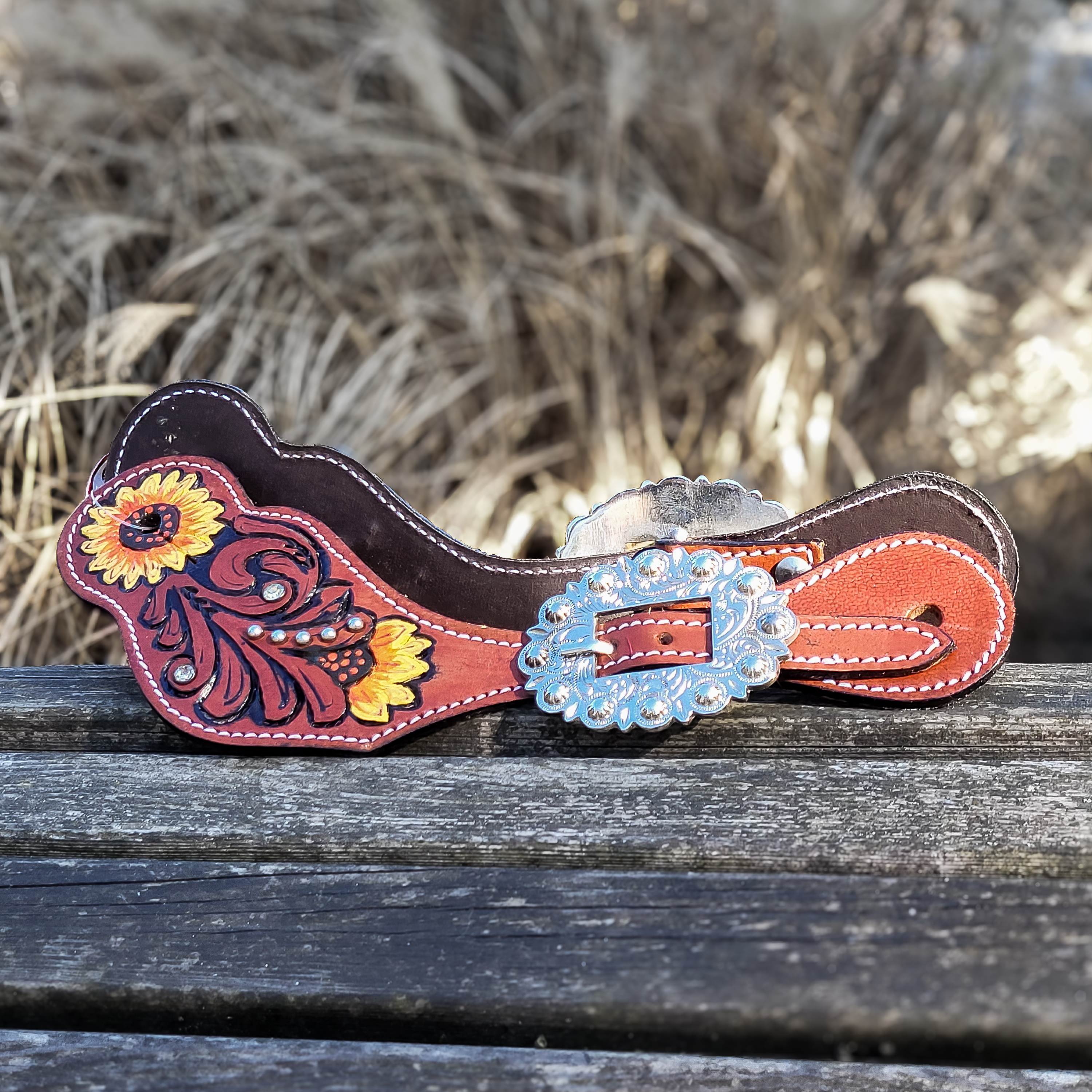 Sporenriemen sunflower Leather