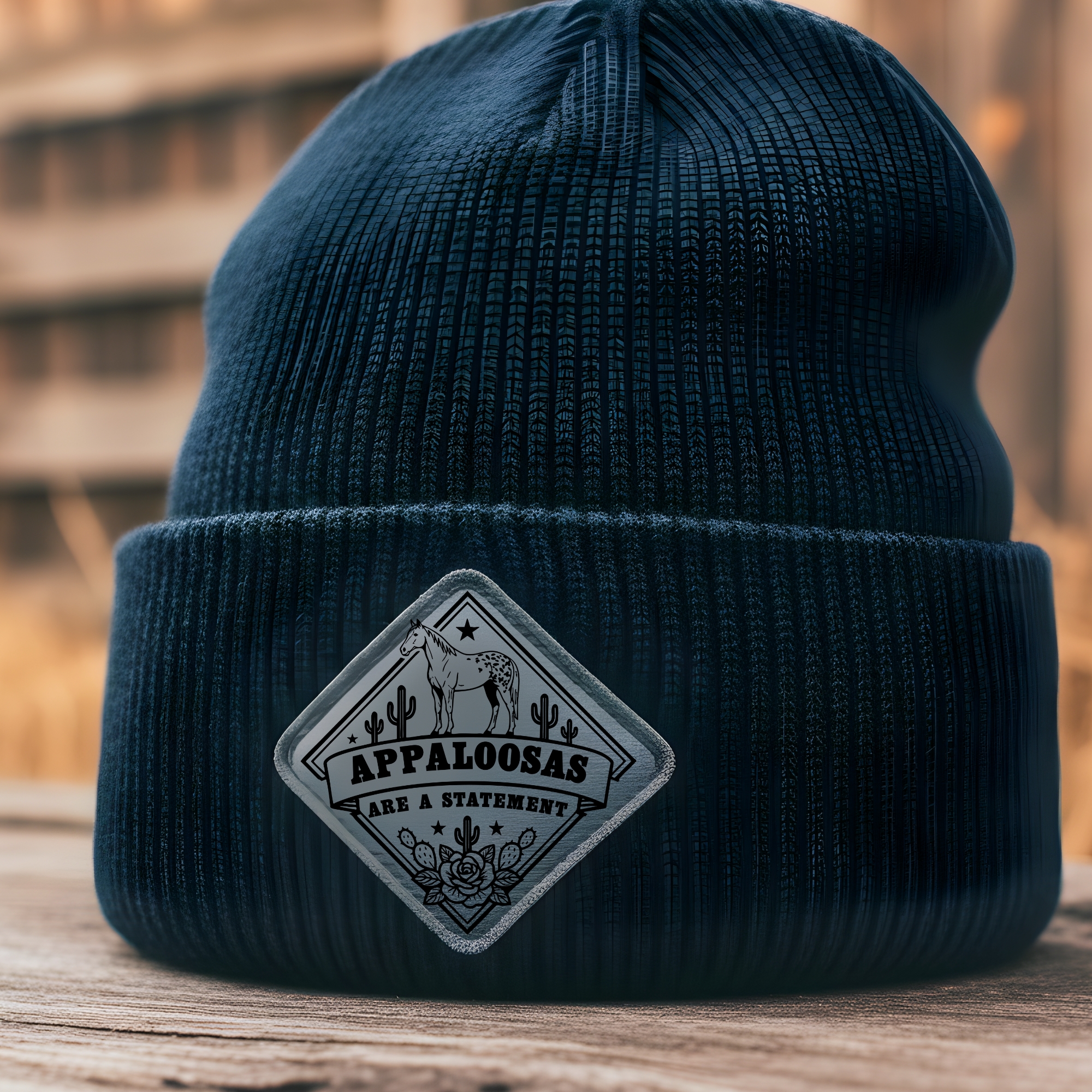 Beanie "Appaloosas are a Statement" - Diamond Patch