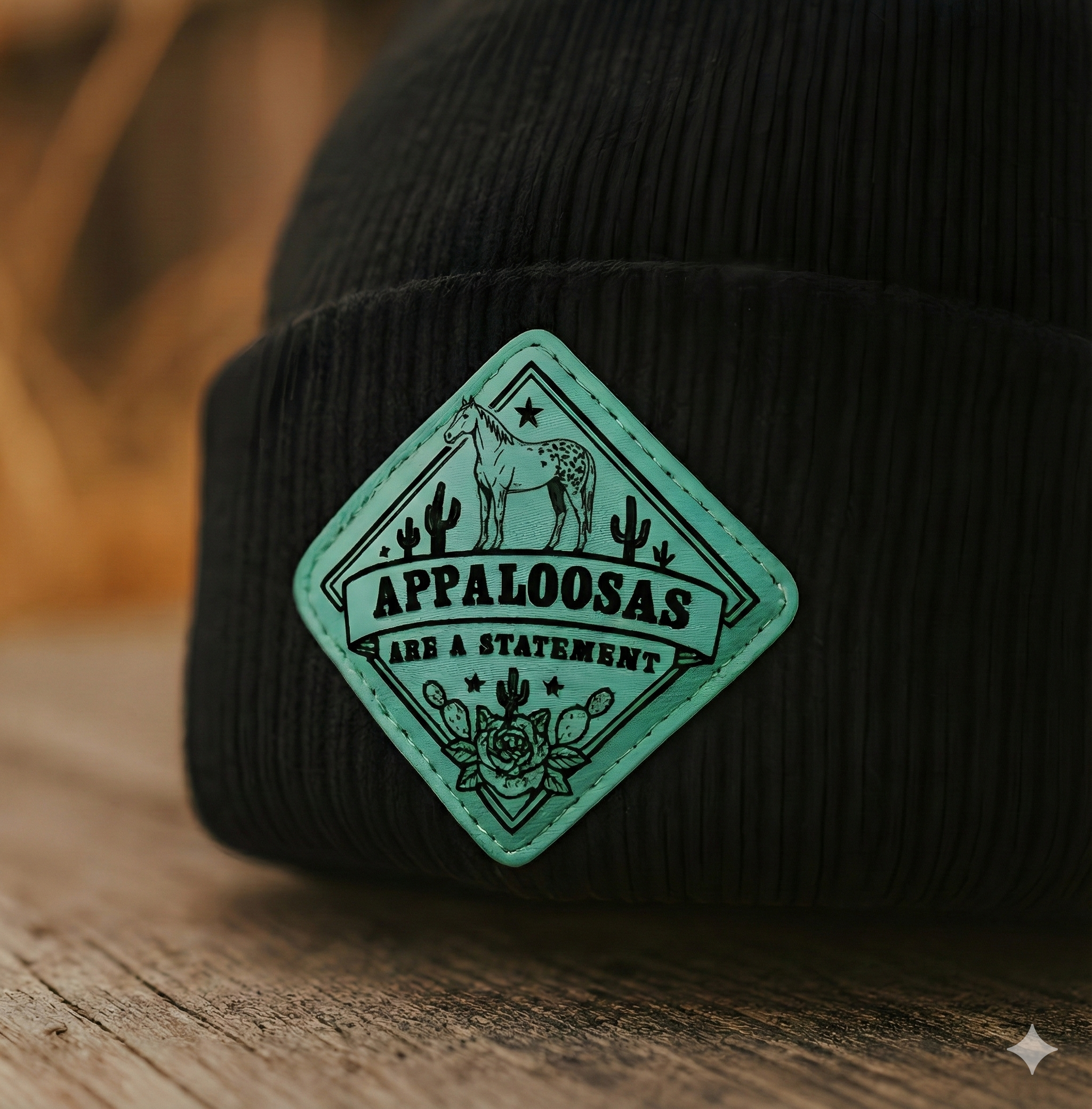 Beanie "Appaloosas are a Statement" - Diamond Patch