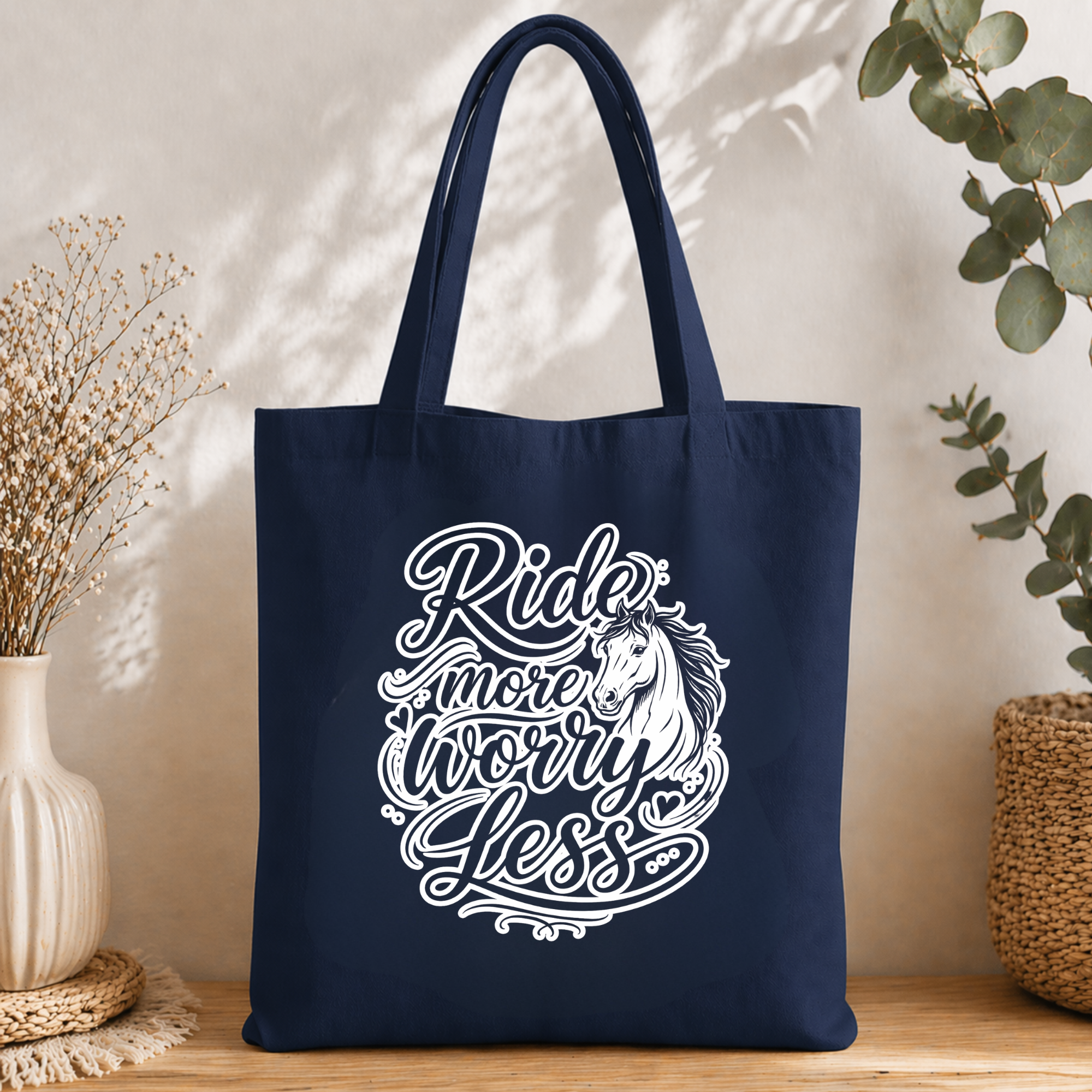 Baumwolltasche Pferdeliebe