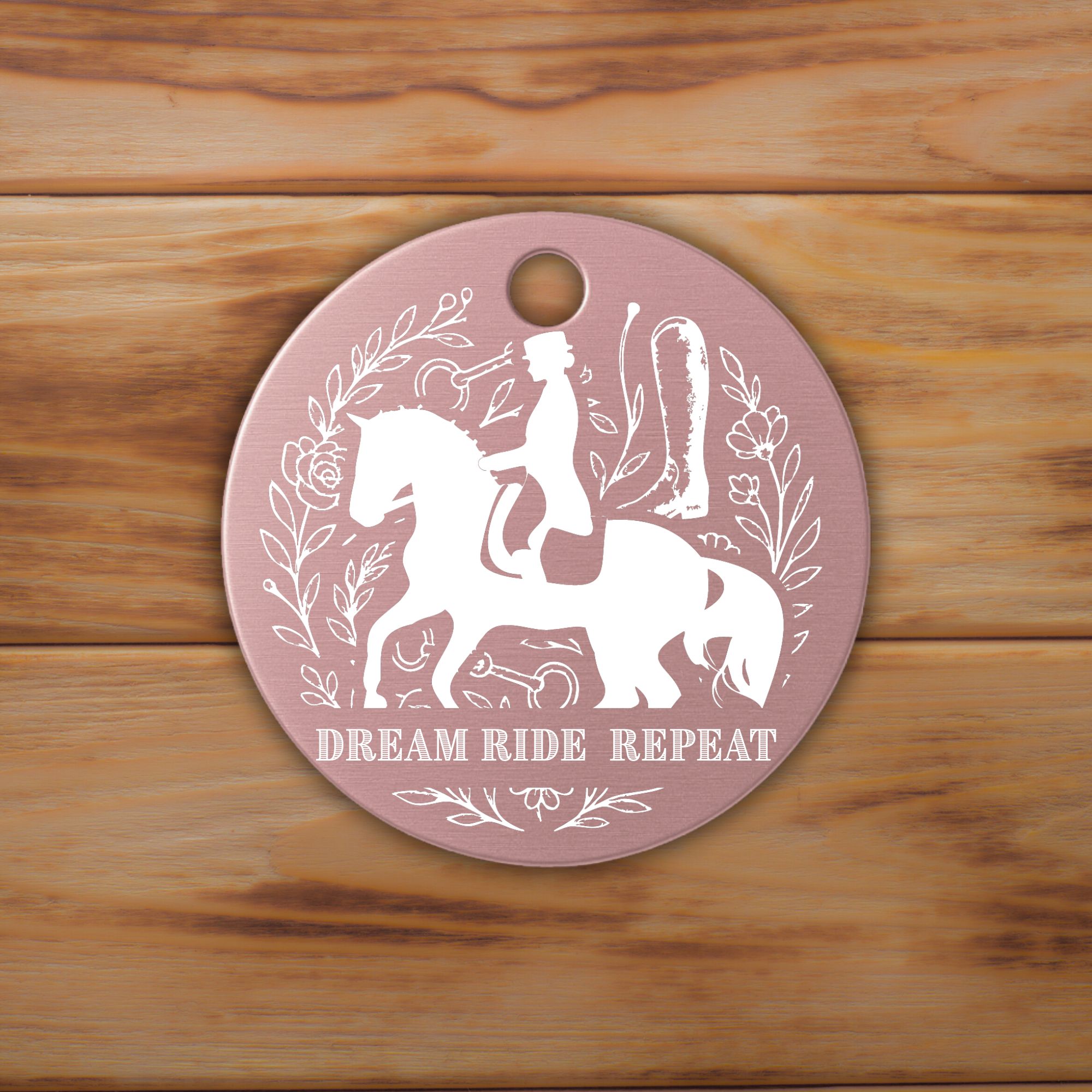 Schlüsselanhänger Dressur Personalisiert Pferd