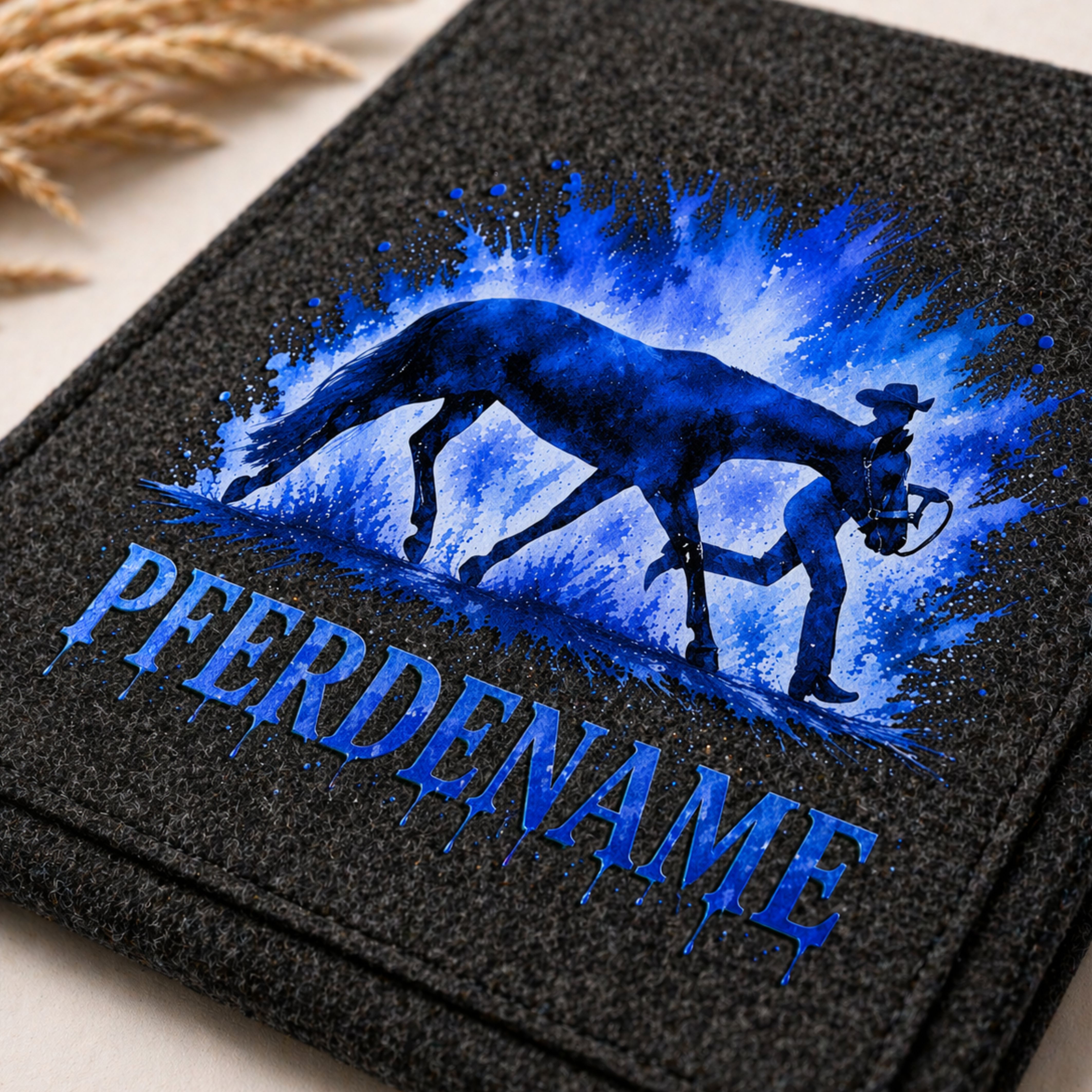 Equidenpasstasche AKTION + BÜGELFOLIE GRATIS Aquarell personalisiert
