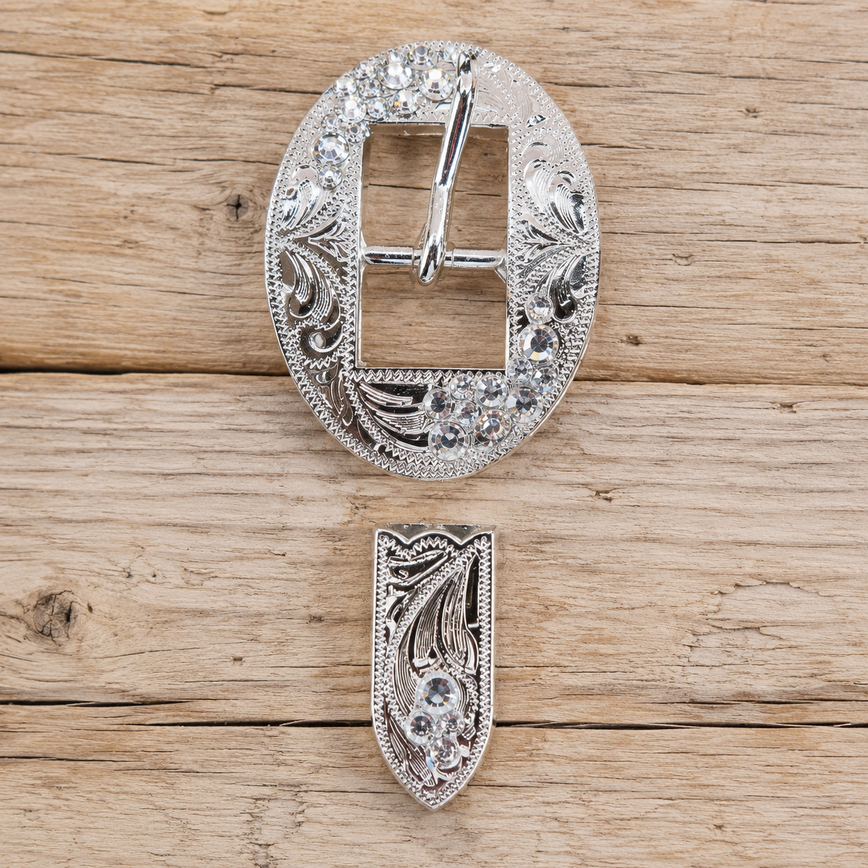 Trensenschnalle Oval Strass