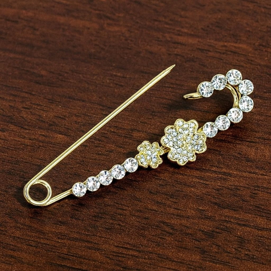 Number Holder Flower Sicherheitsnadel