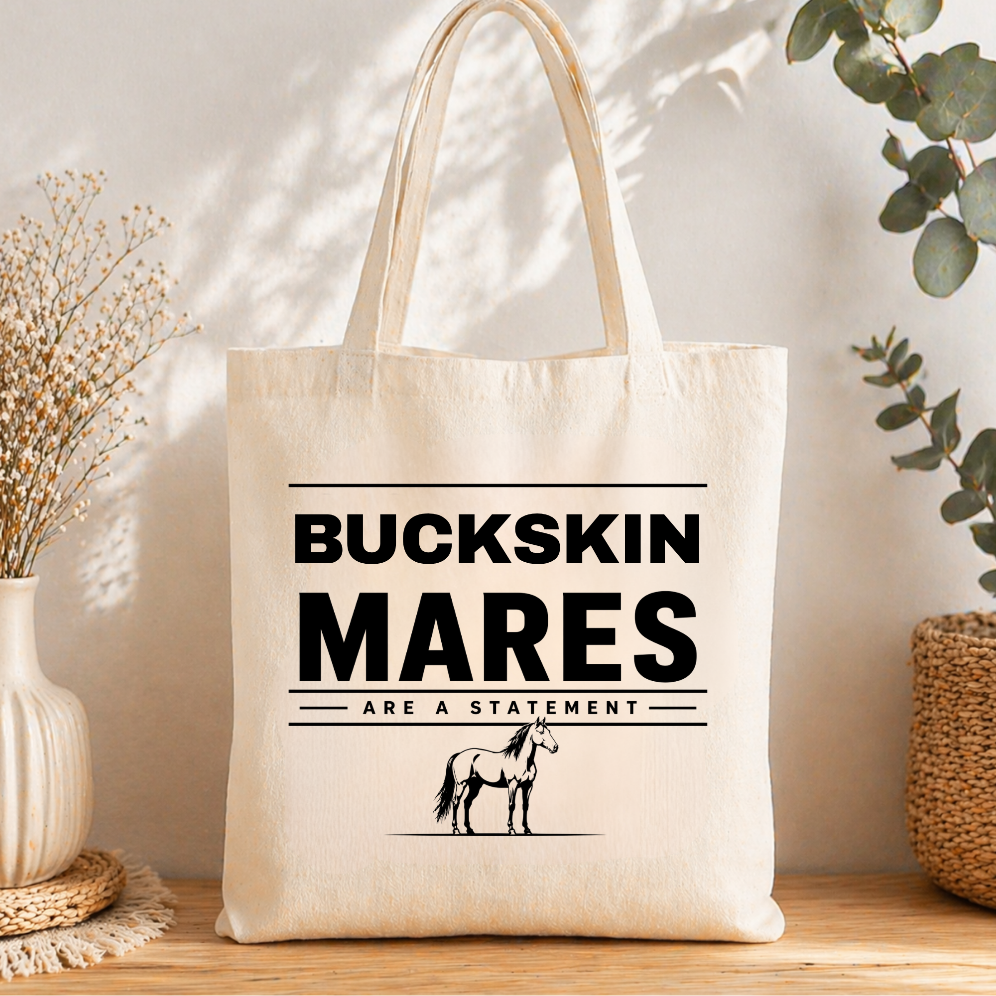 Baumwolltasche Mares are a Statement