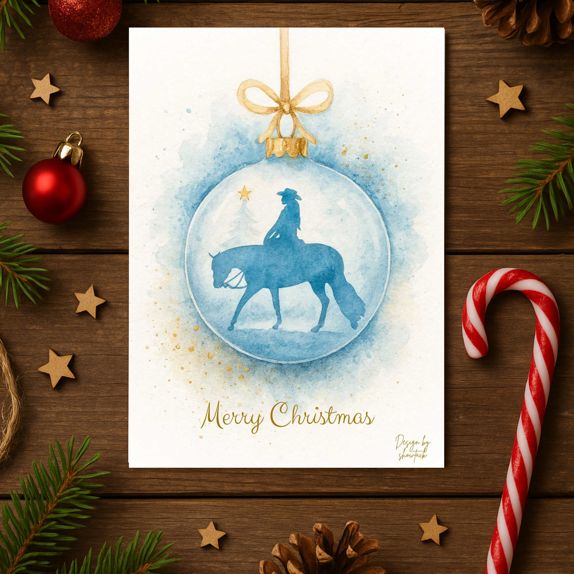 Weihnachtskarte  Western Pleasure 