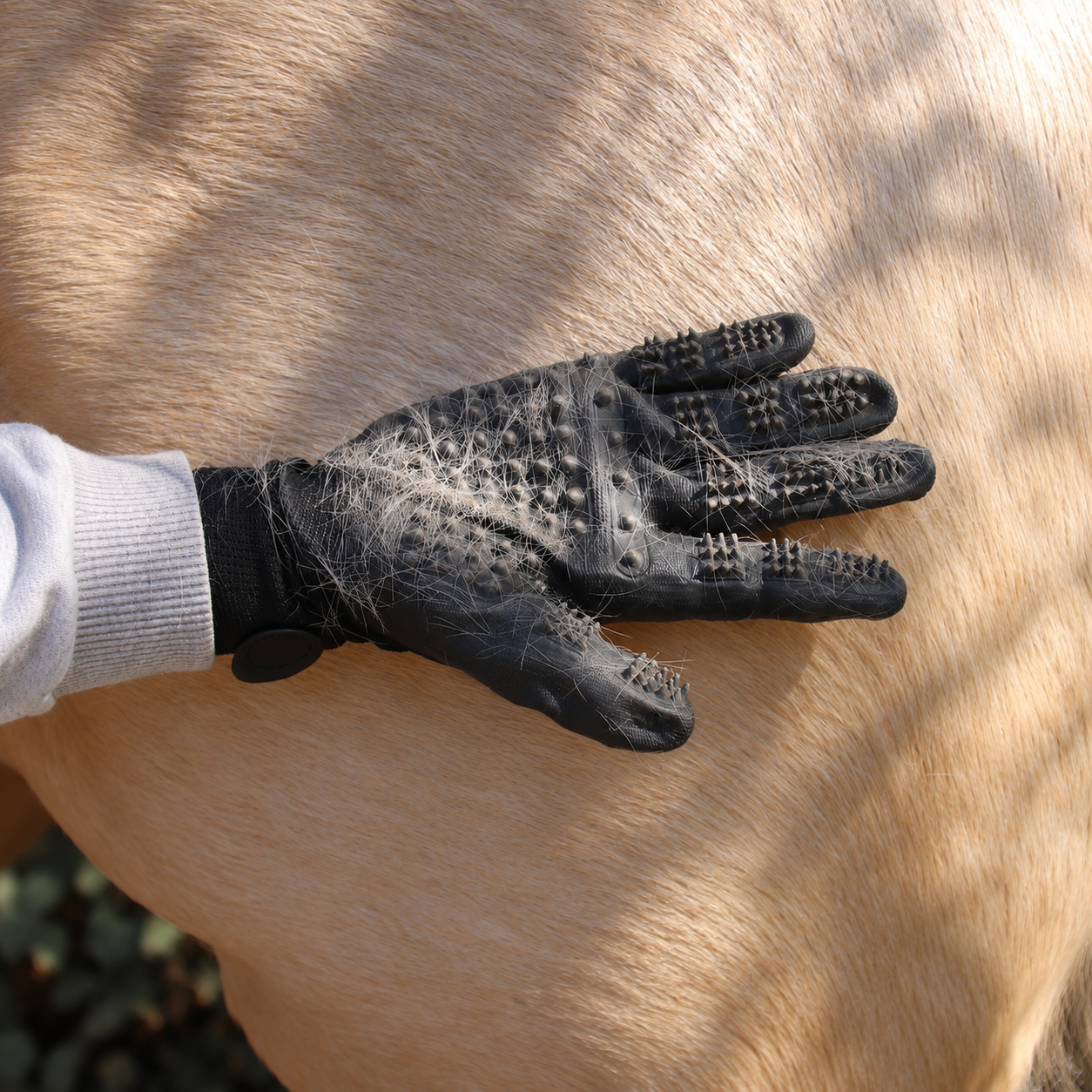 Grooming-Handschuhe für Pferde, Hunde & Katzen – 2 Stück 2.