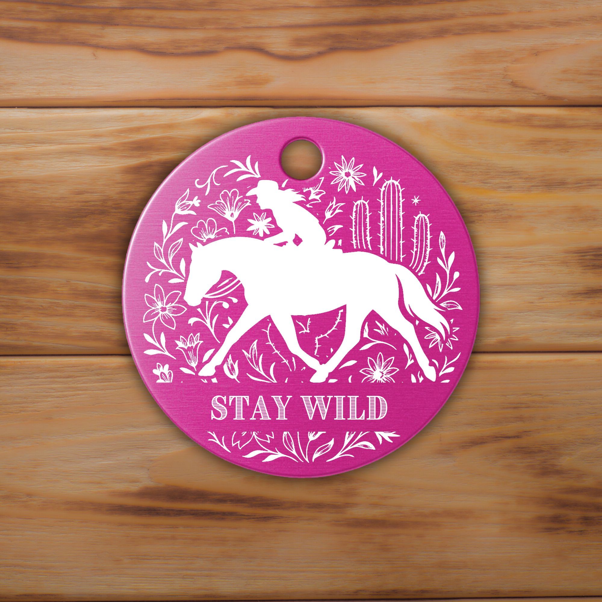 Schlüsselanhänger Western Personalisiert Logo Pferd