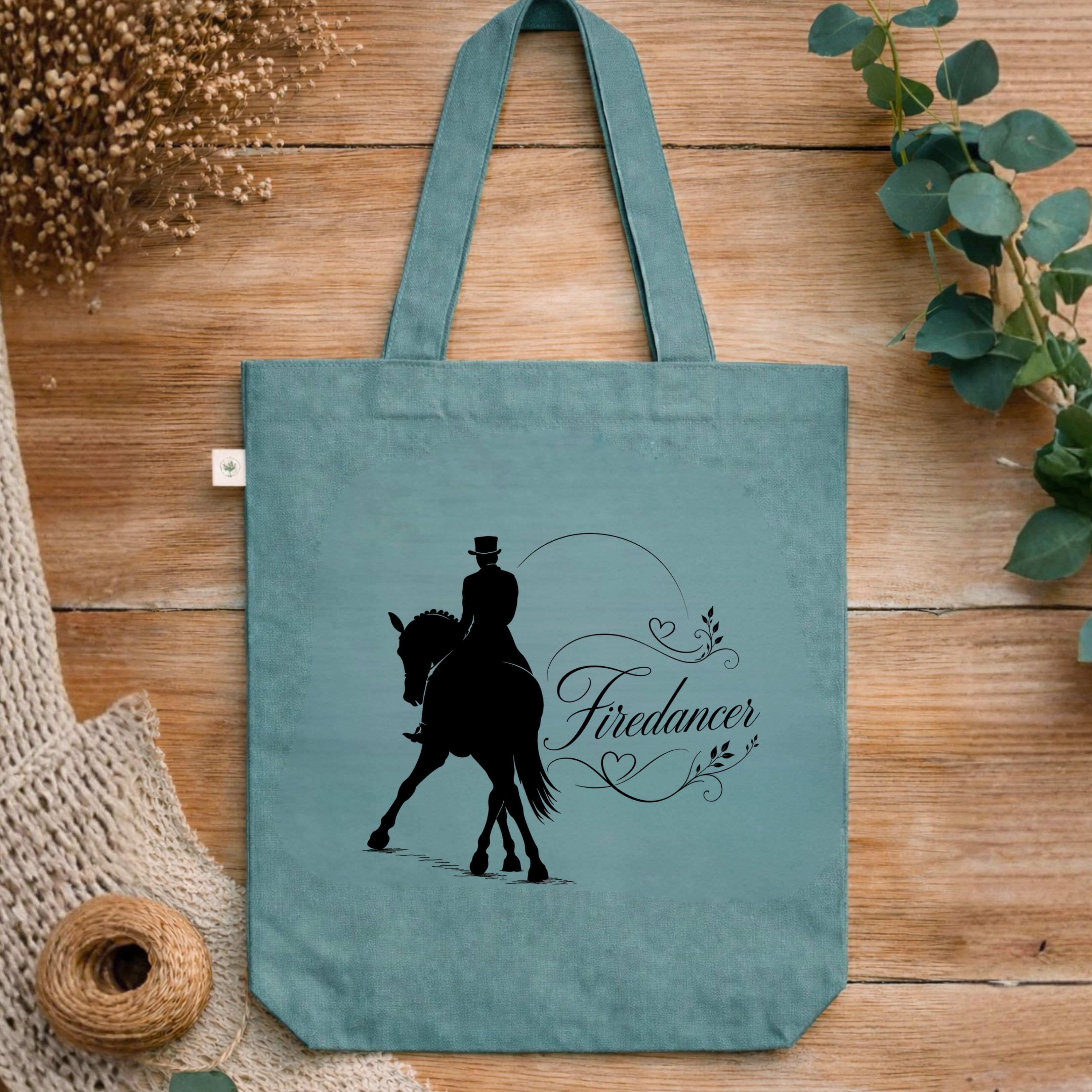Bio-Baumwolltasche Dressurpferd