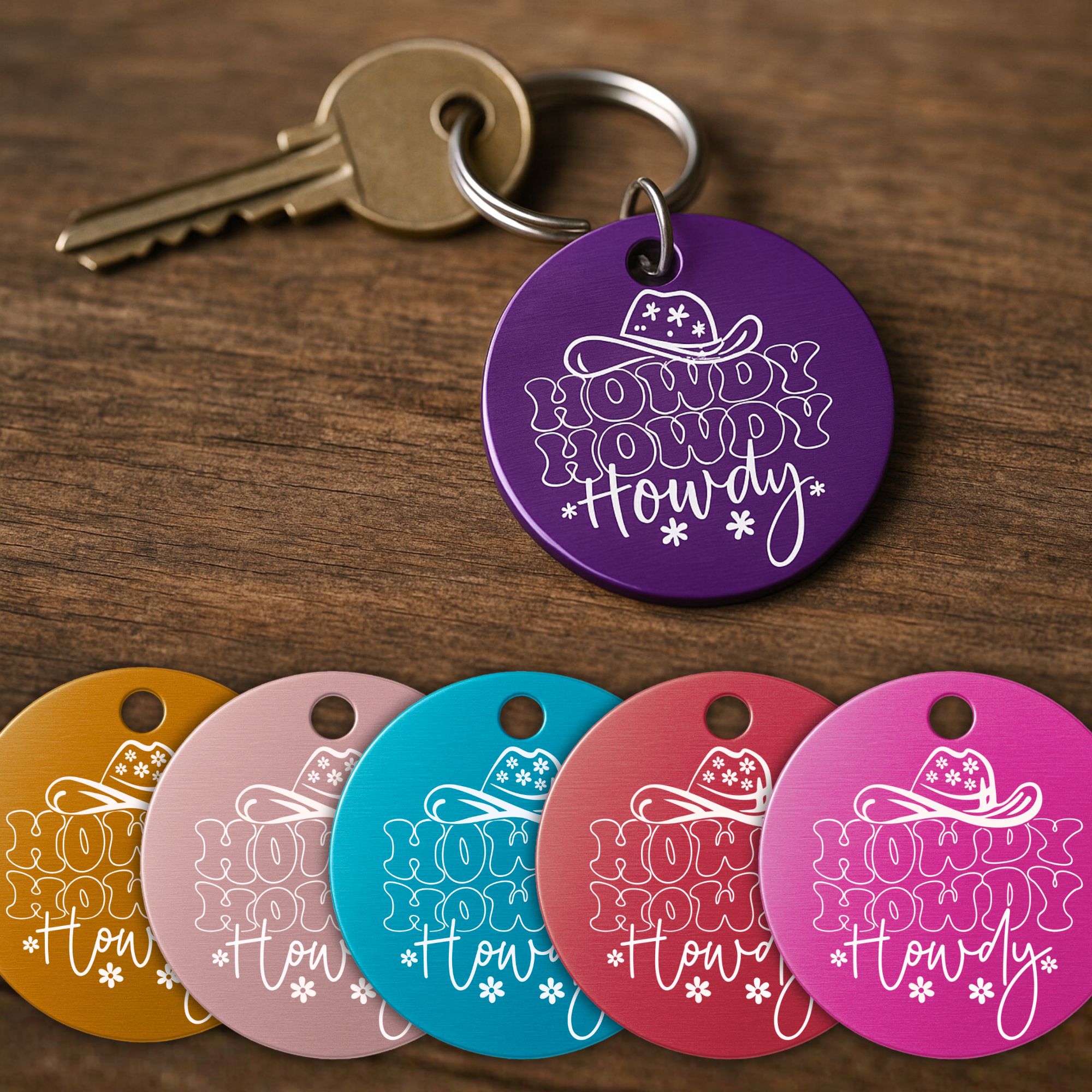 Schlüsselanhänger Western Personalisiert Pferd