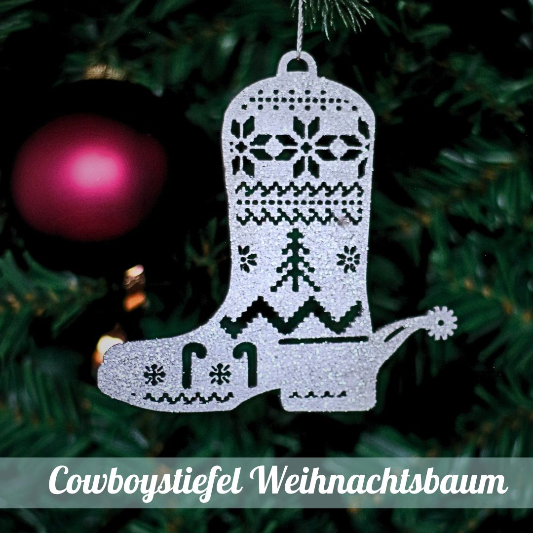 Cowboystiefel Weihnachtsbaum