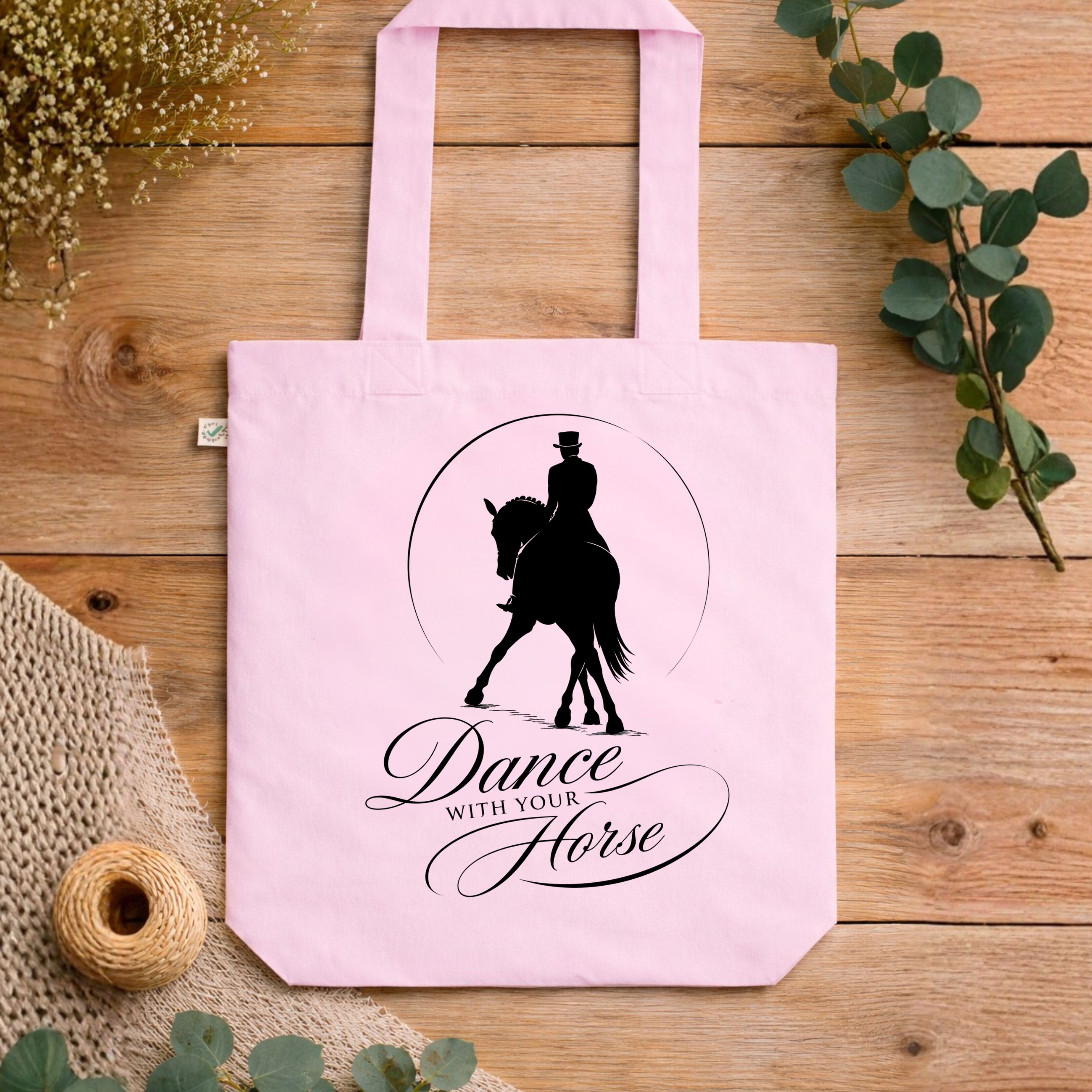 Bio-Baumwolltasche Dressurpferd
