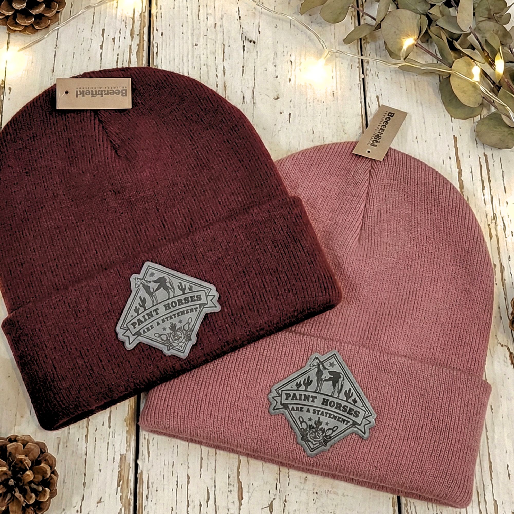 Showtack Beanie "Paint Horses are a Statement"