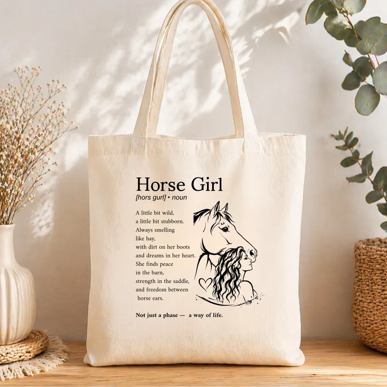 Baumwolltasche Pferde-Definition