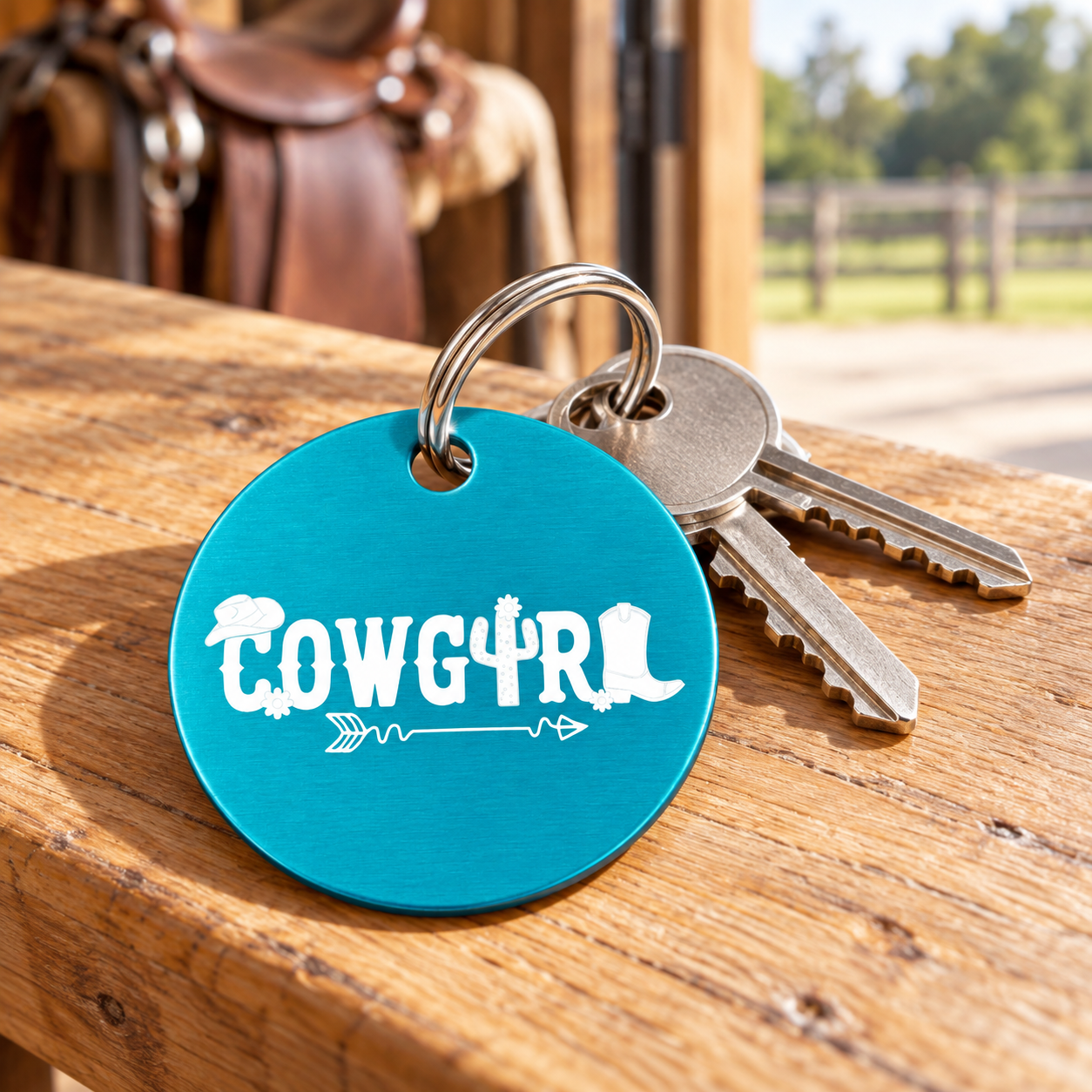 Schlüsselanhänger Cowgirl