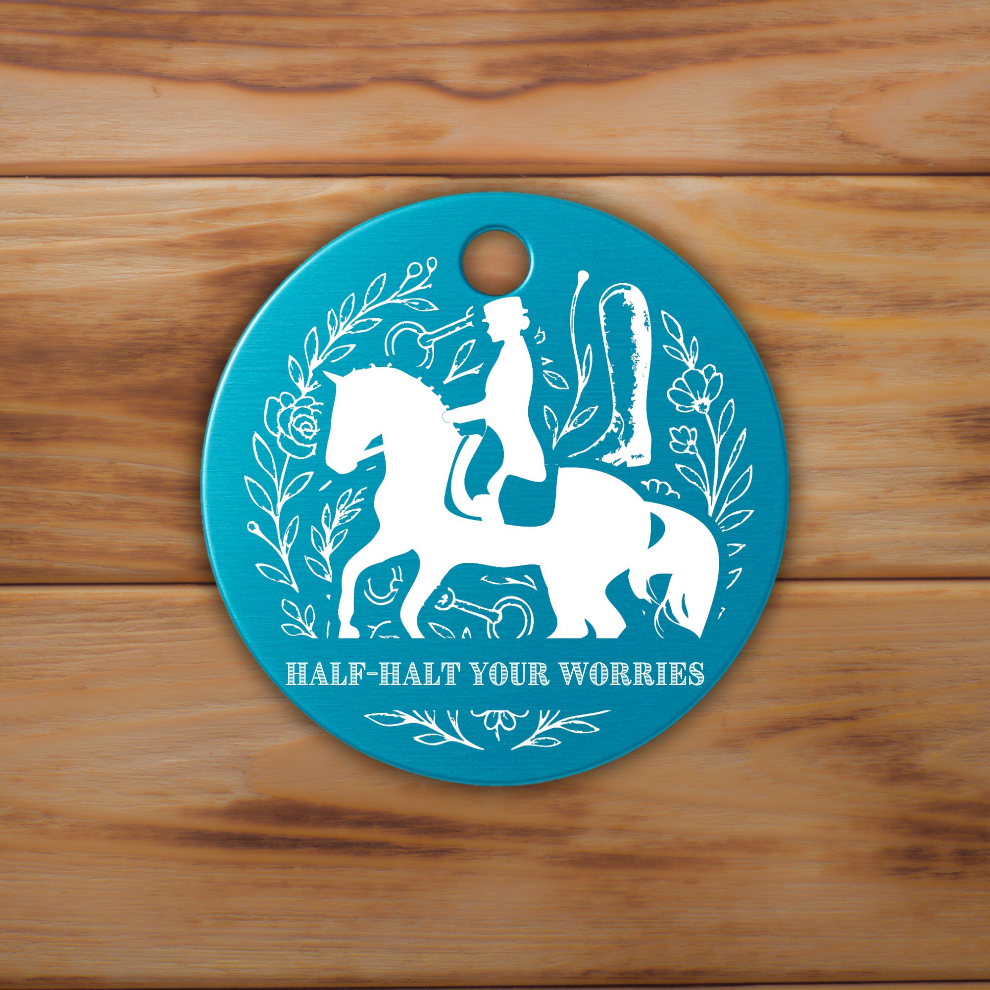 Schlüsselanhänger Dressur Personalisiert Pferd