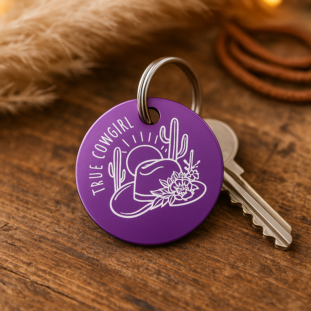 Schlüsselanhänger Western Personalisiert Pferd