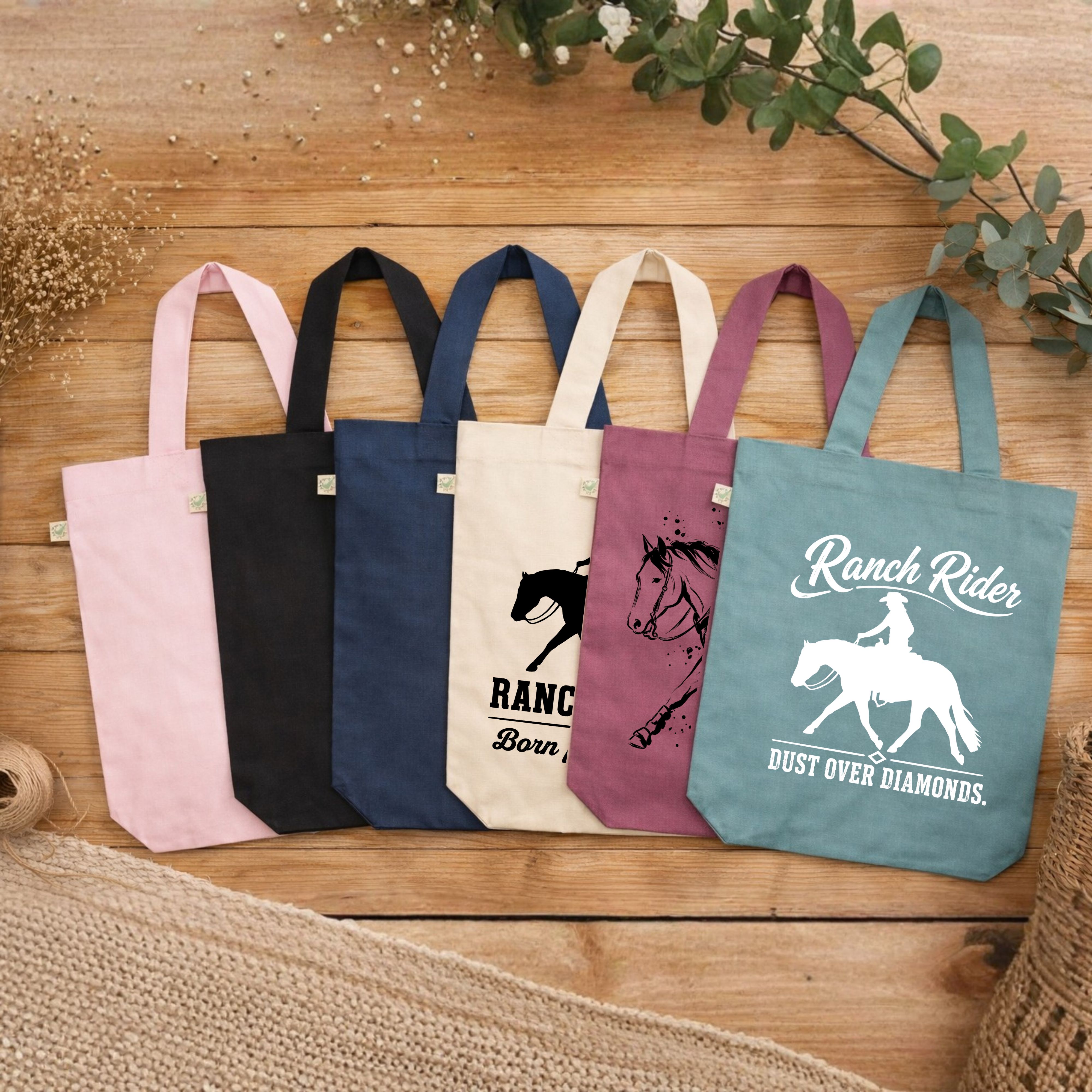 Bio-Baumwolltasche Ranch Riding