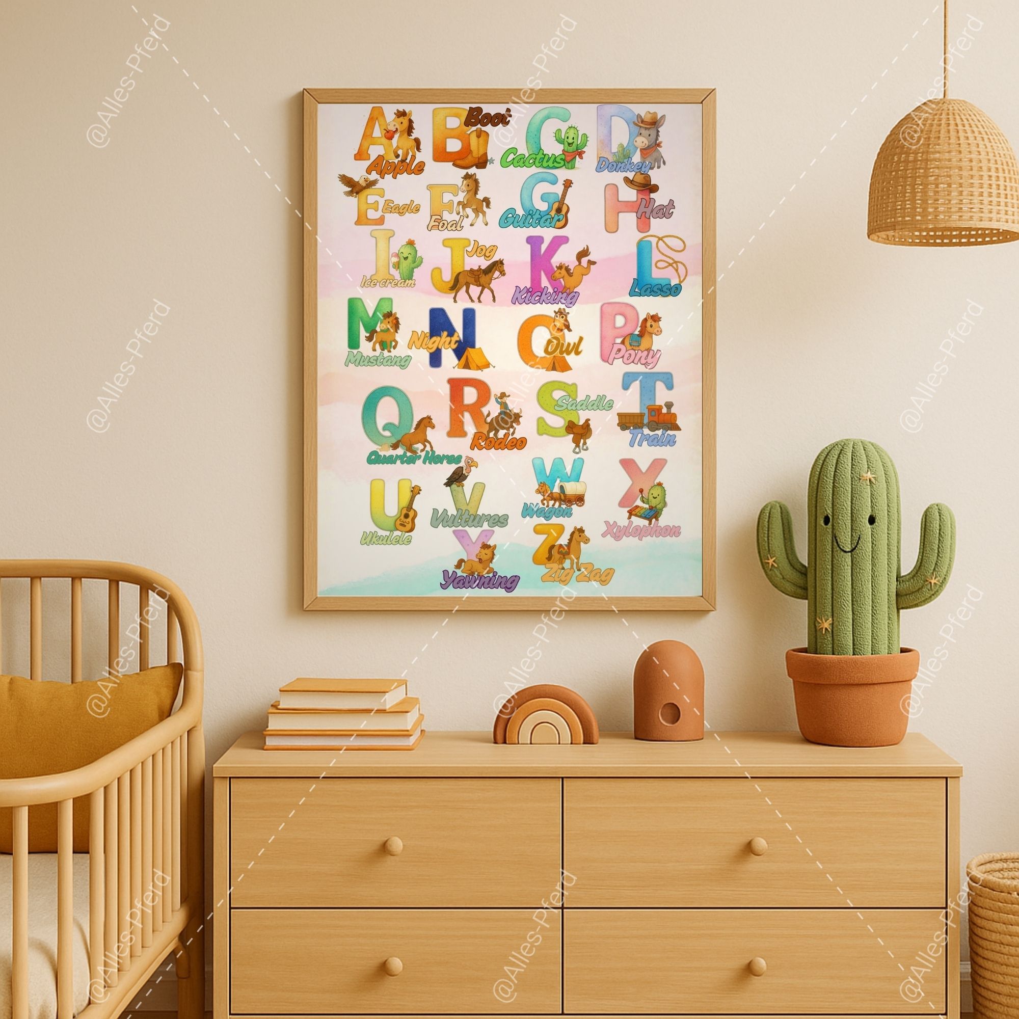 Poster Kinder Englisch Western