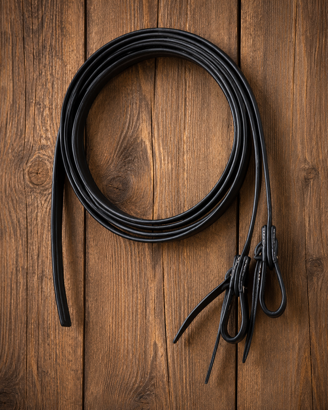 Premium Lederzügel (220 cm, extra schwere Enden)