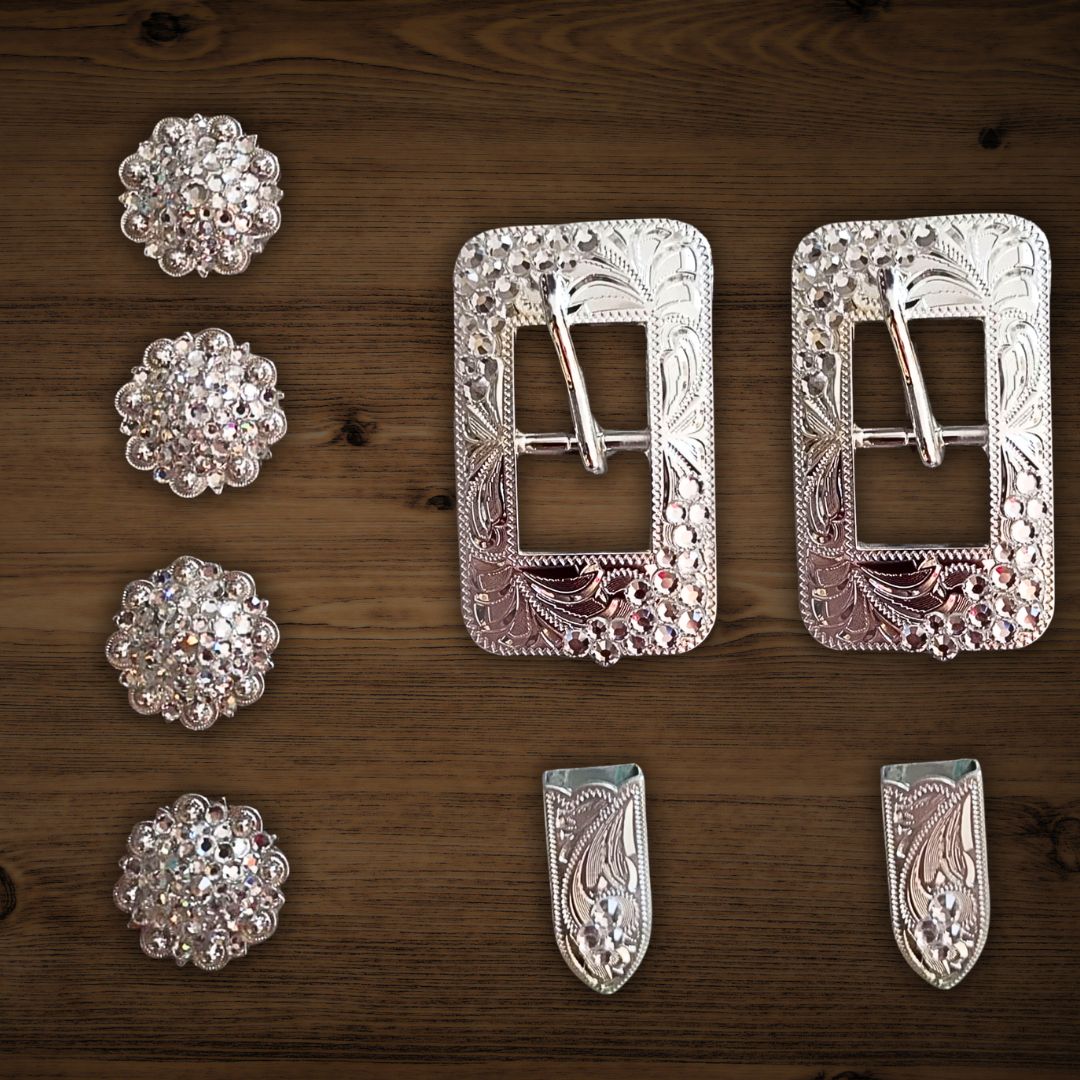 Schnallen & Conchoset Eckig Strass