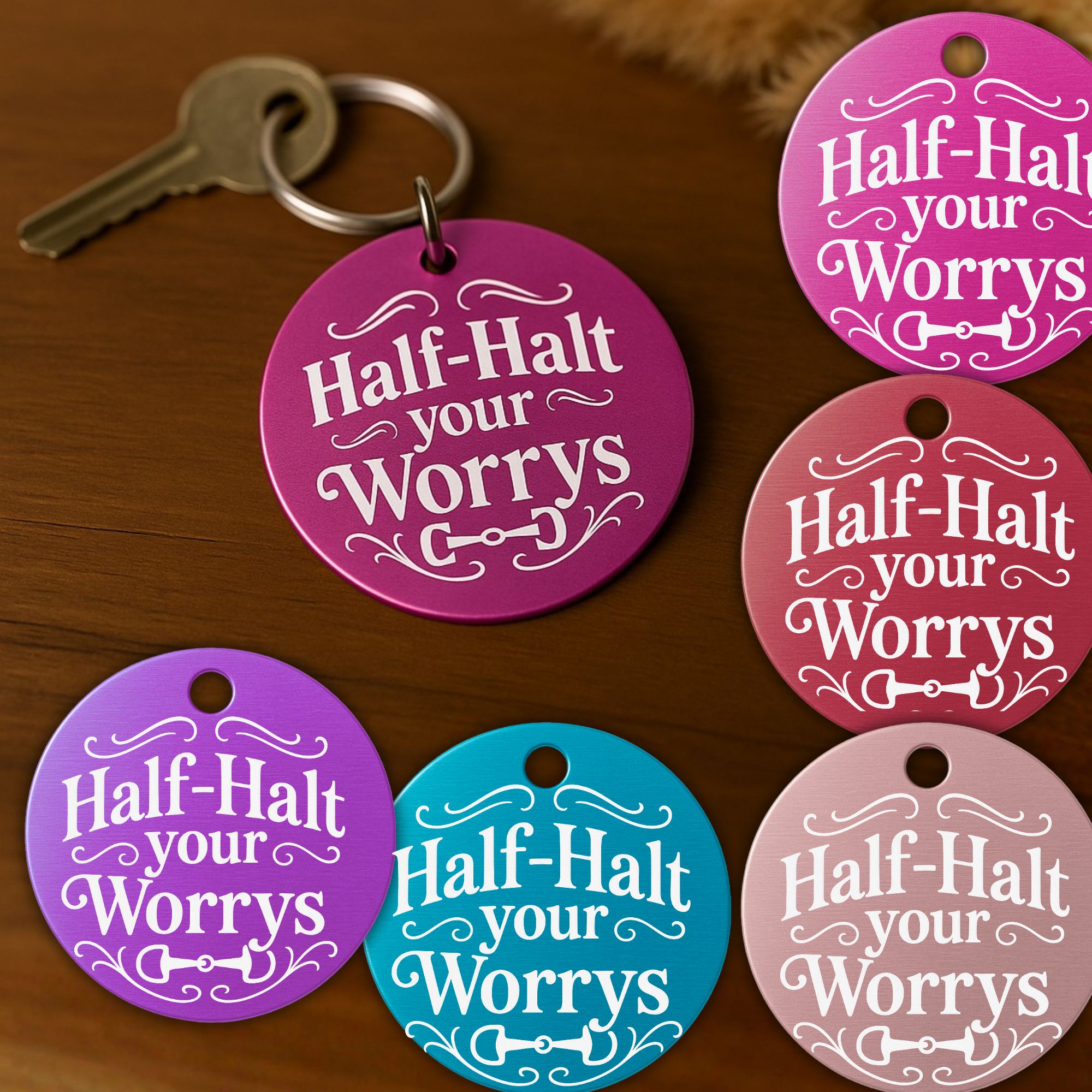 Schlüsselanhänger Dressur Personalisiert Pferd