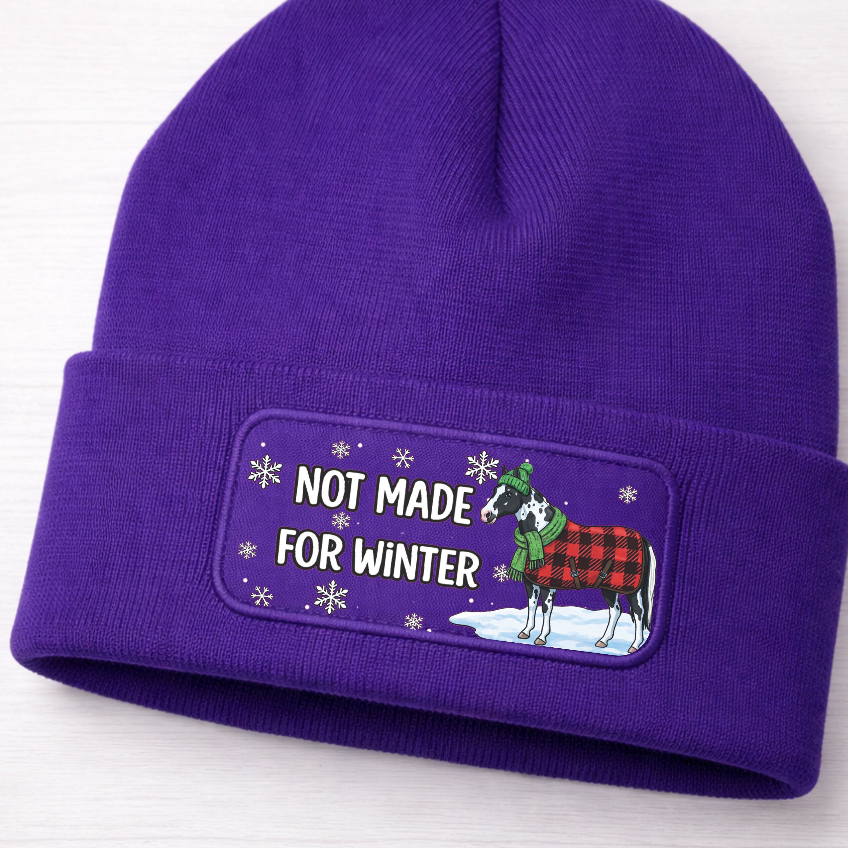 Beechfield Beanie Not Made for Winter – Horse Edition