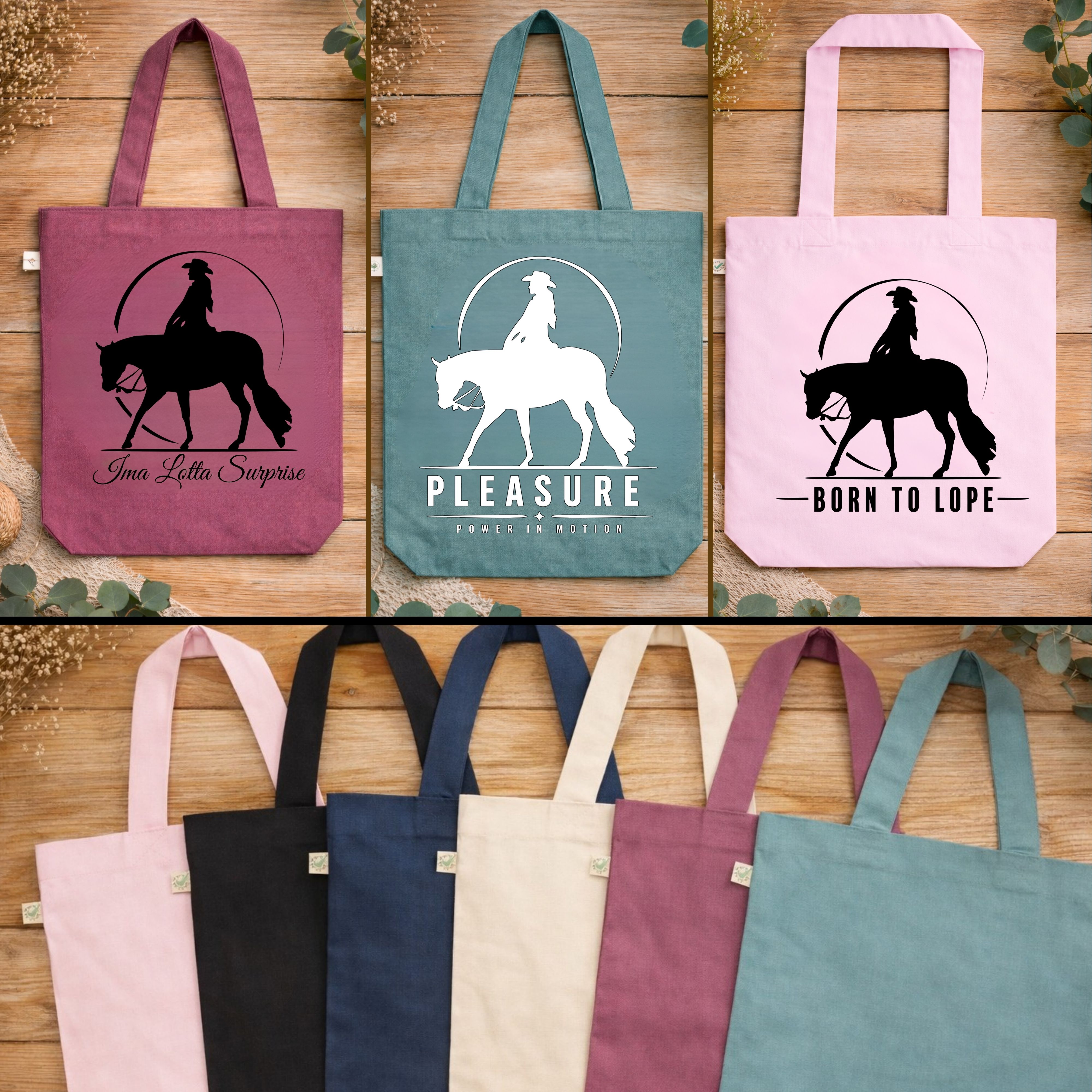 Bio-Baumwolltasche Western Pleasure