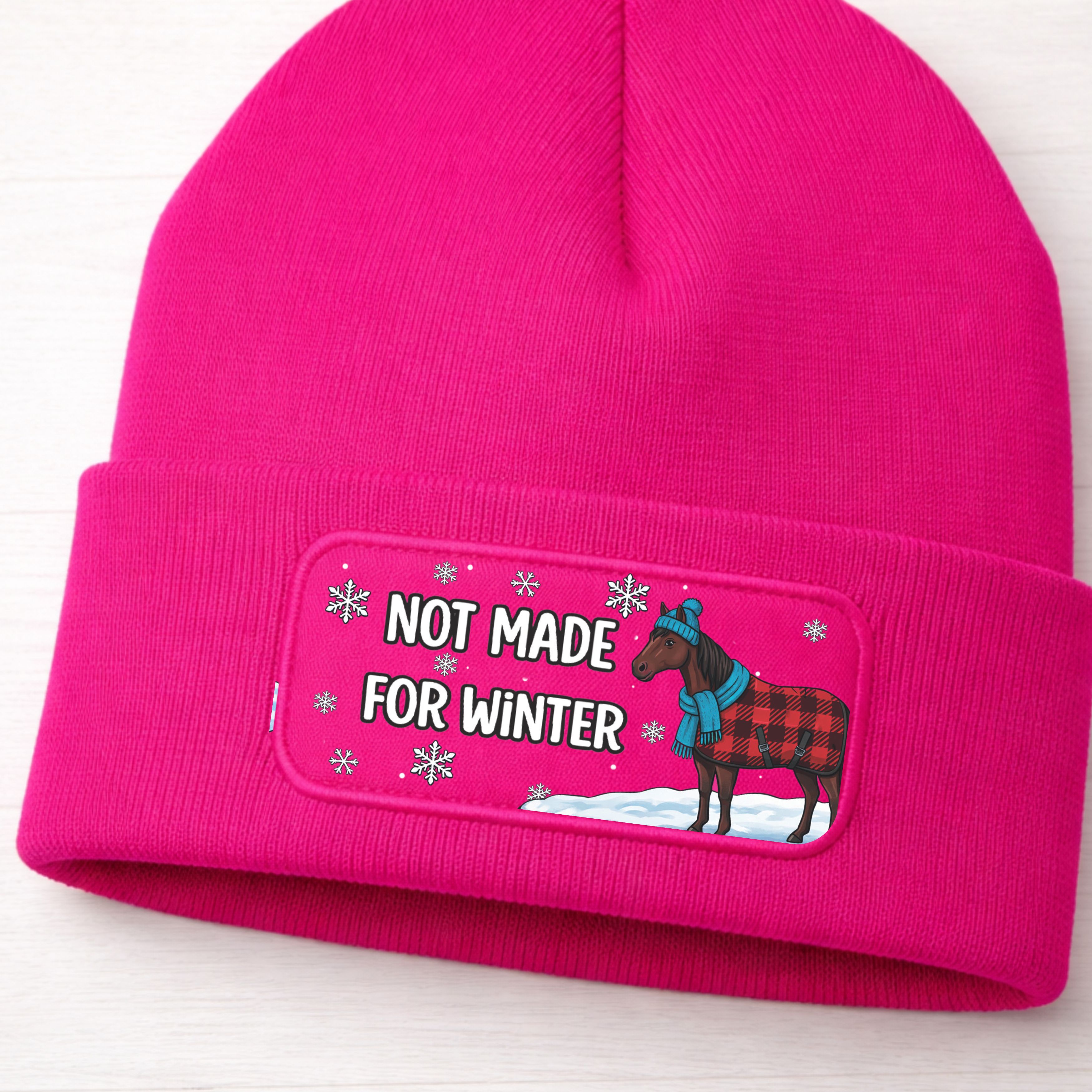 Beechfield Beanie Not Made for Winter – Horse Edition