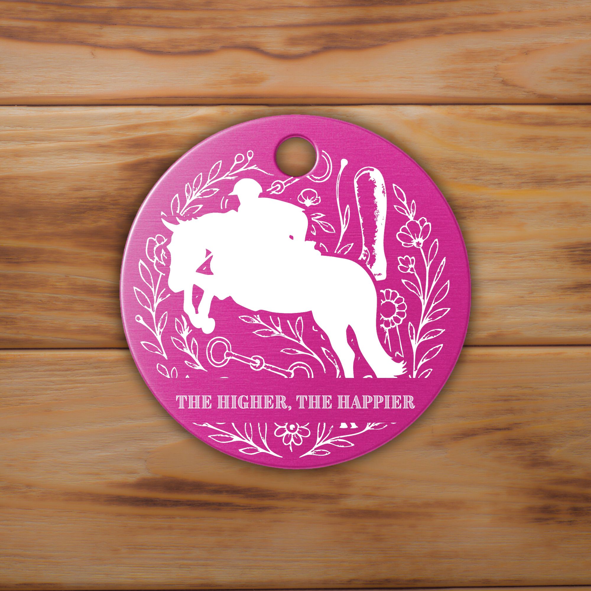 Schlüsselanhänger Springen Personalisiert Pferd