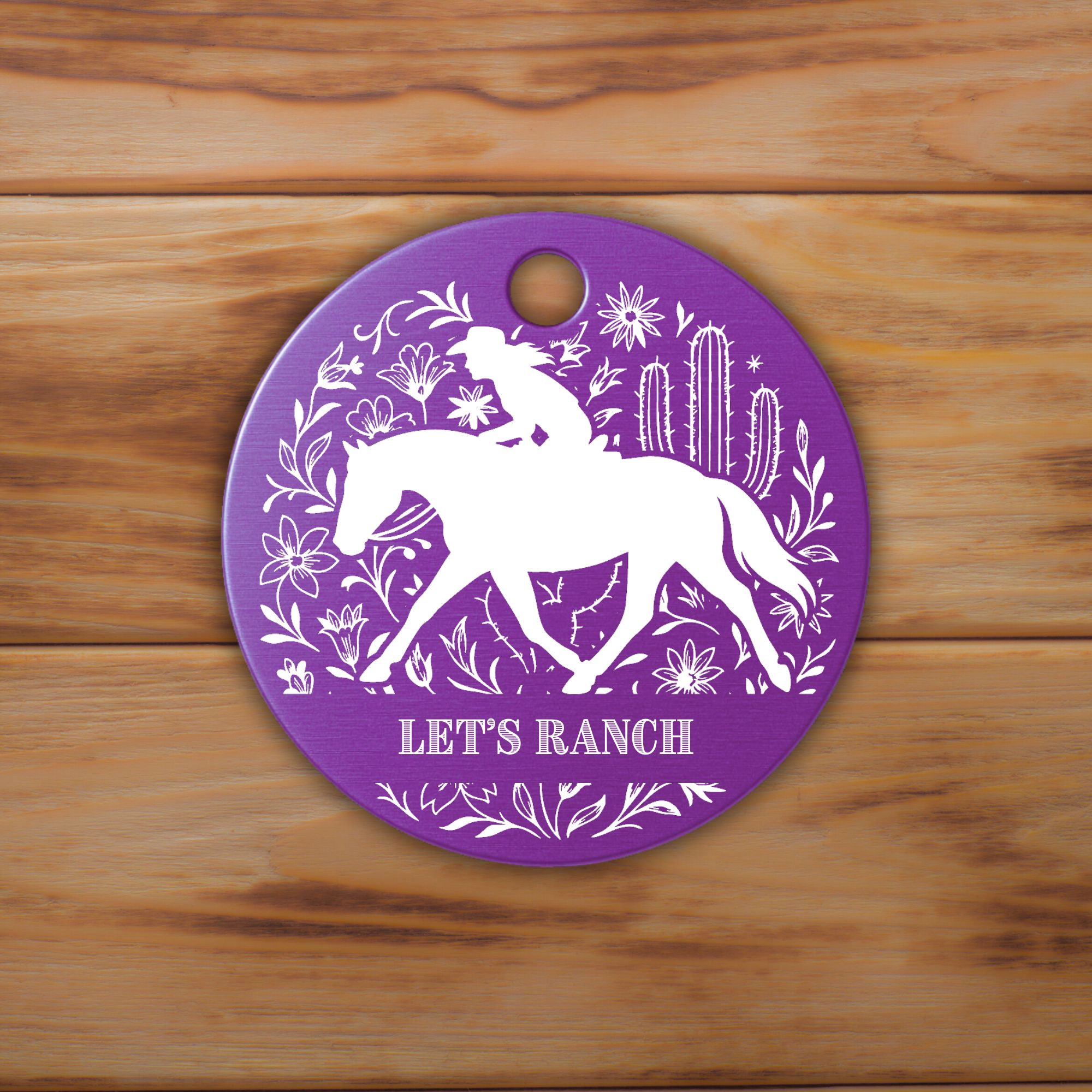 Schlüsselanhänger Western Personalisiert Logo Pferd