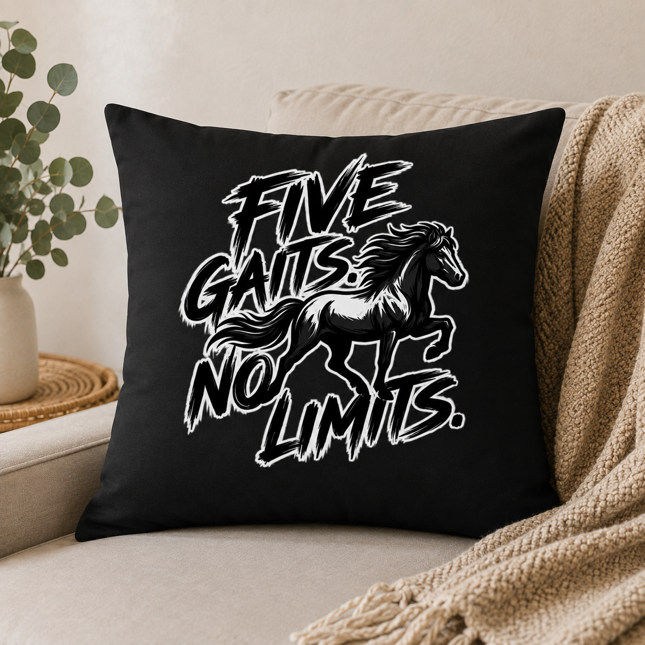 Bügelbild Islandpferd – Five Gaits No Limits
