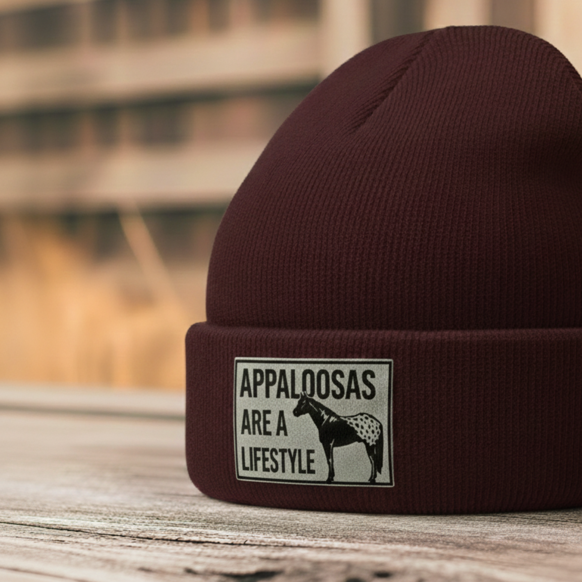 Beanie " Appaloosas are a  Lifestyle "