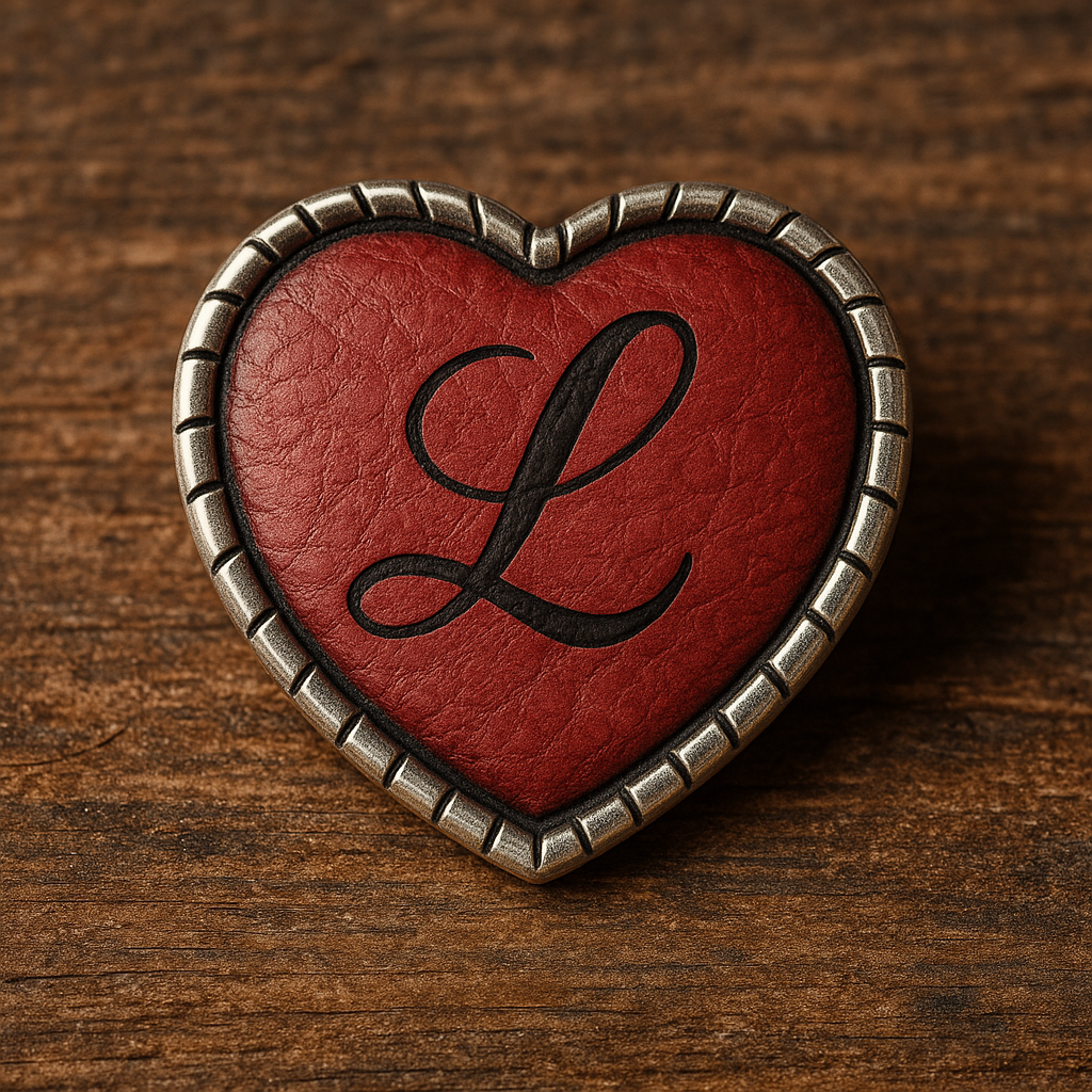 2x Custom Made Concho Heart