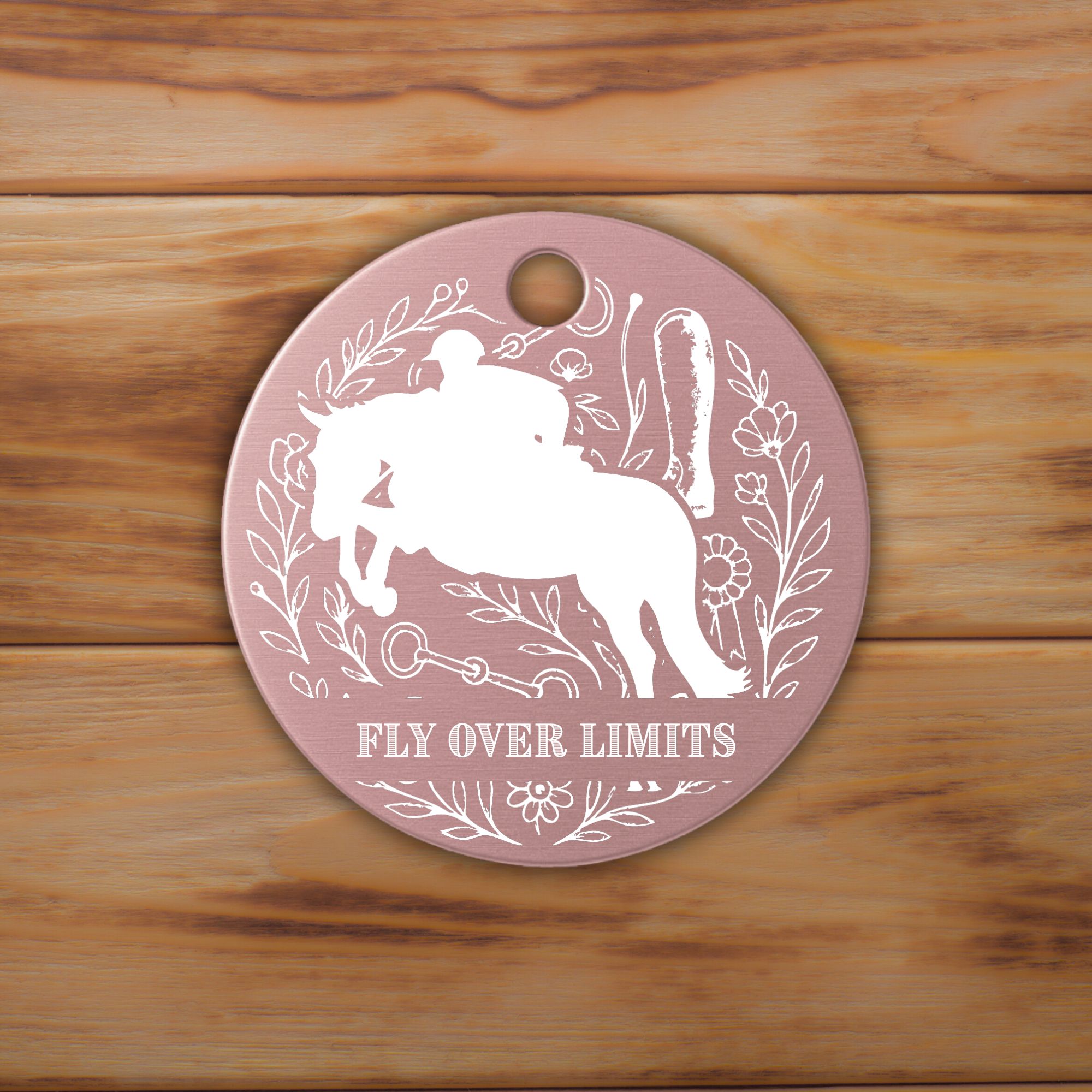 Schlüsselanhänger Springen Personalisiert Pferd