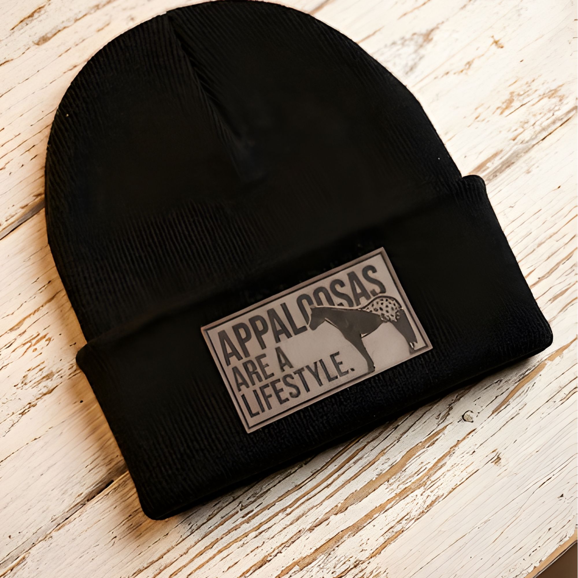 Beanie " Appaloosas are a  Lifestyle "