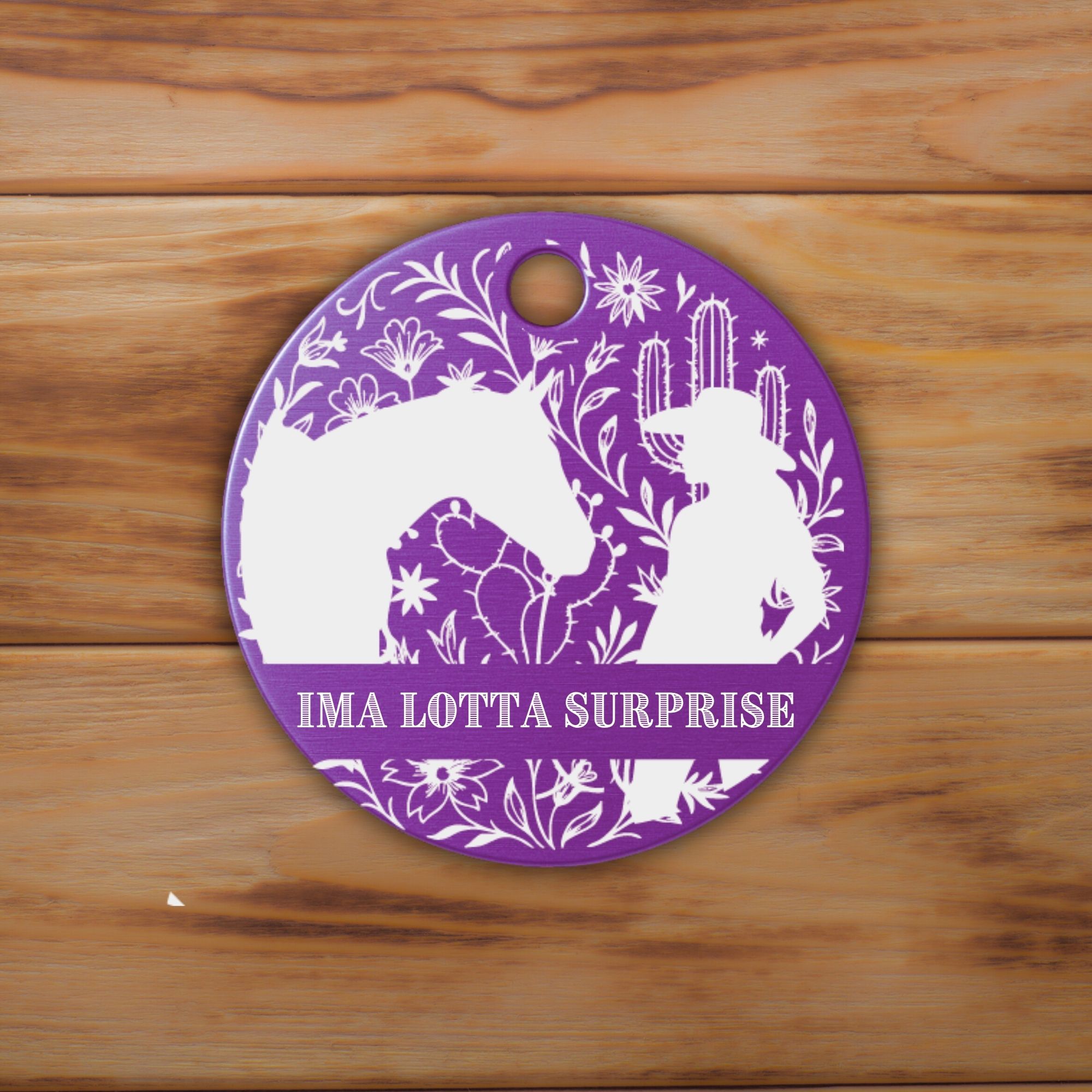 Schlüsselanhänger Western Personalisiert Logo Pferd